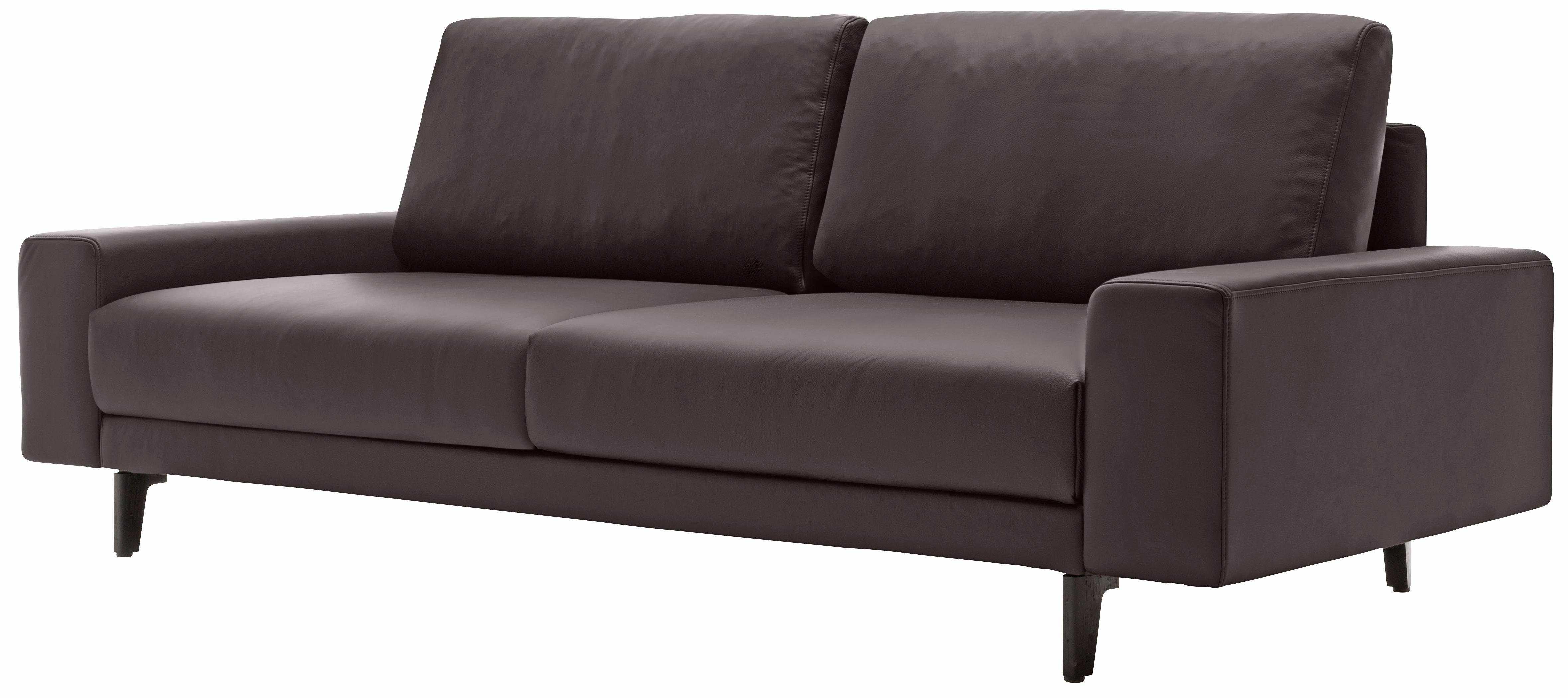 hülsta sofa 2-Sitzer hs.450, in niedrig, Armlehne cm umbragrau, Alugussfüße breit Breite 180