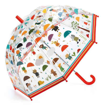 DJECO Stockregenschirm Regenschirm Regenschauer transparent Motive Regen