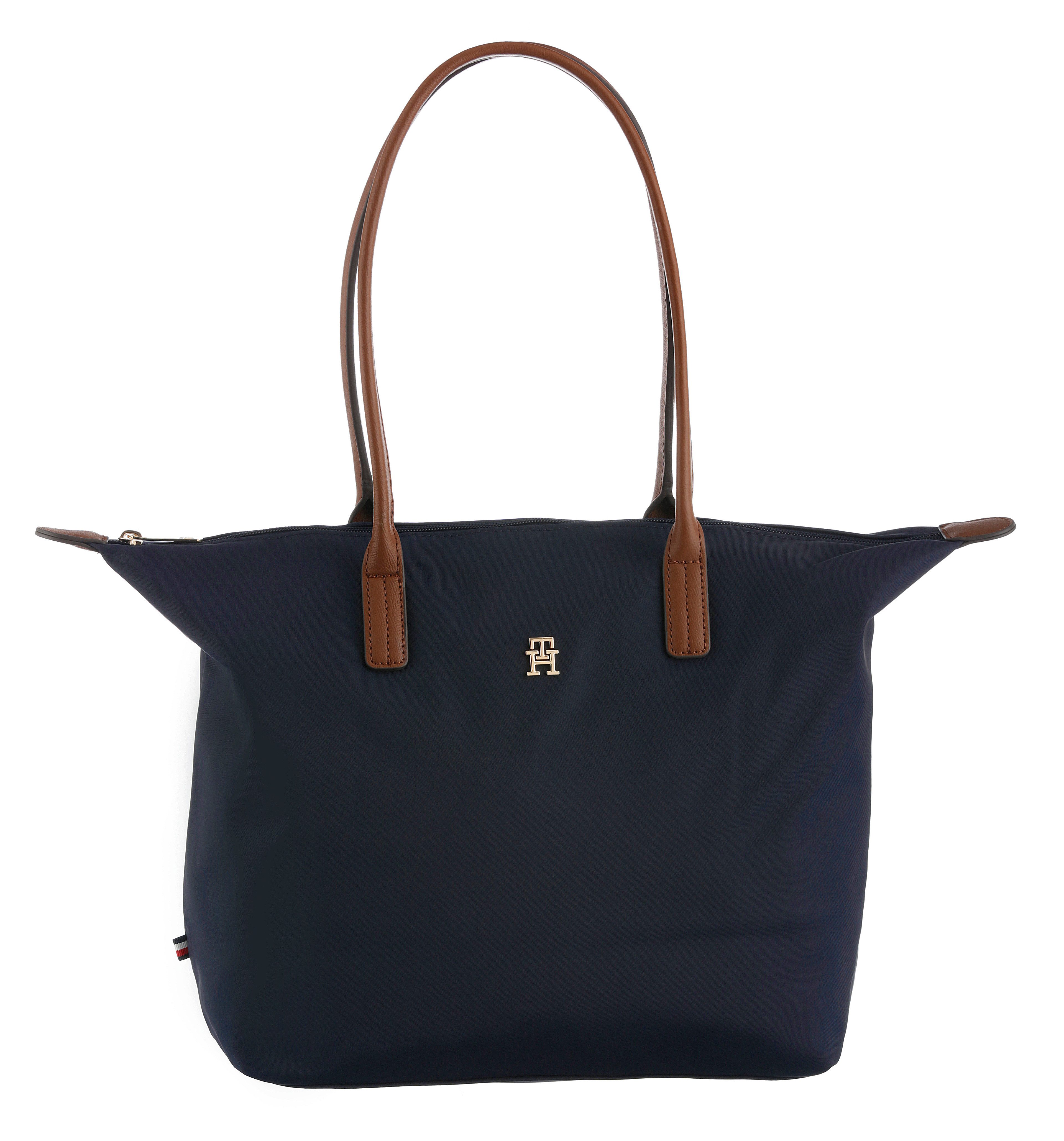 Tommy Hilfiger Tragetasche POPETTE TOTE, Damen Schultertasche mit kontrastf günstig online kaufen