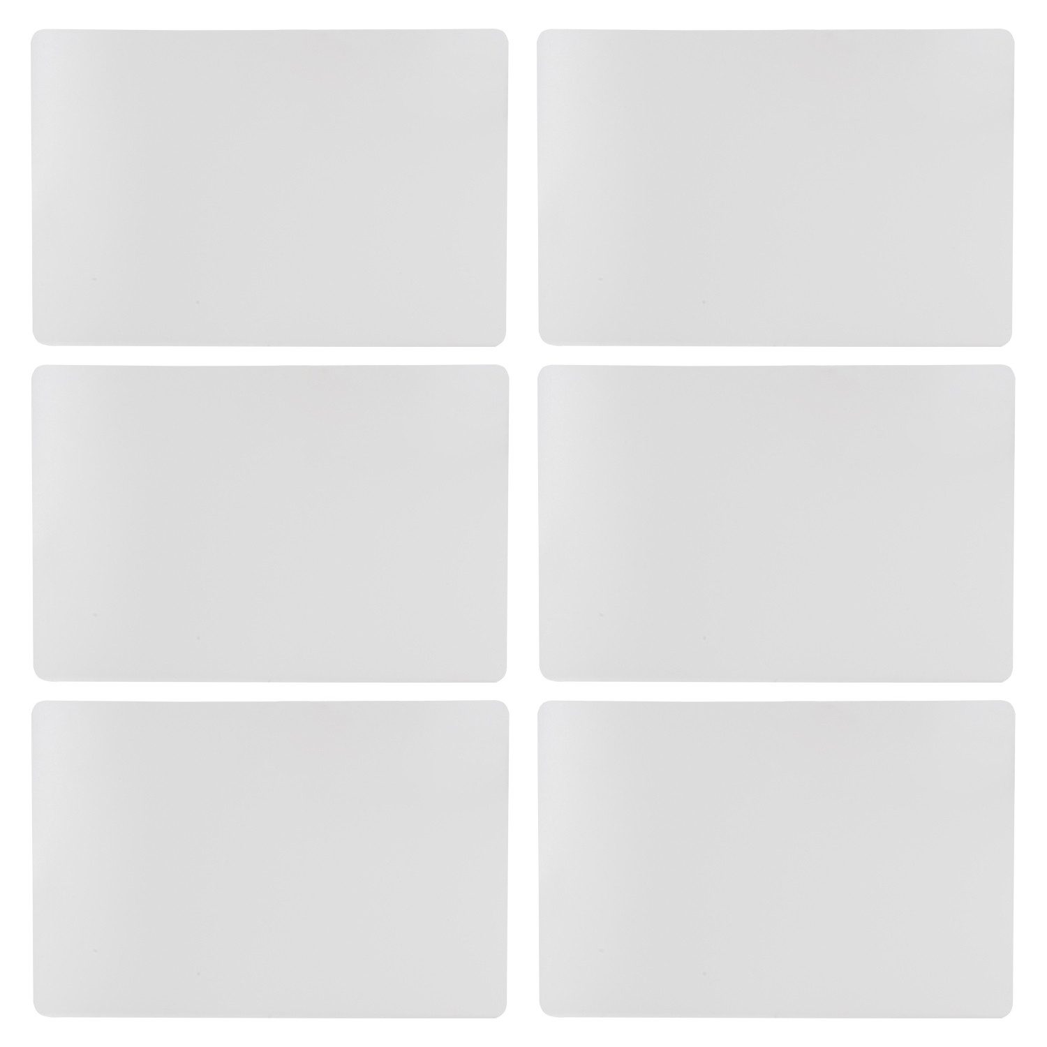 Home4You Platzset Tischset 6-teilig, 45 x 30 cm, Halbtransparent, Polypropy günstig online kaufen