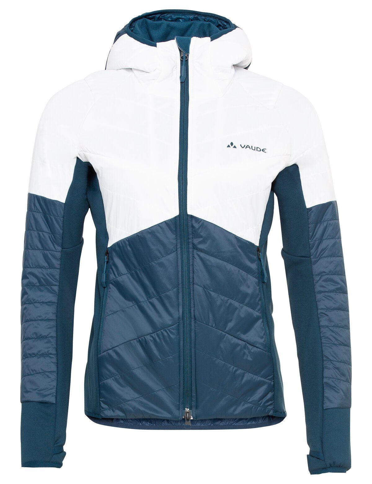 VAUDE Outdoorjacke Women's (1-St) IV dark sea/white Jacket kompensiert Klimaneutral Sesvenna