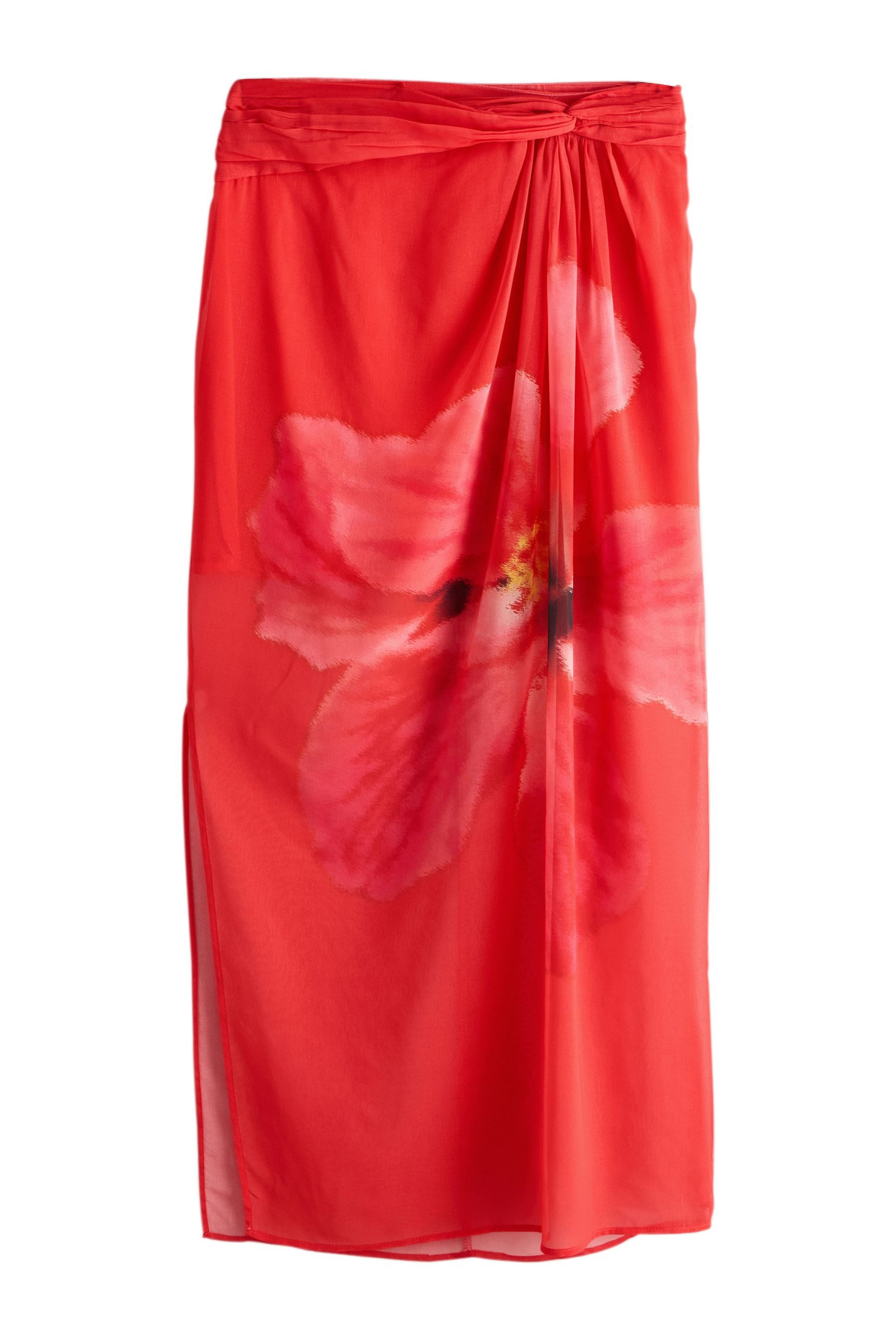 Maxirock Maxi-Sarongrock aus Mesh