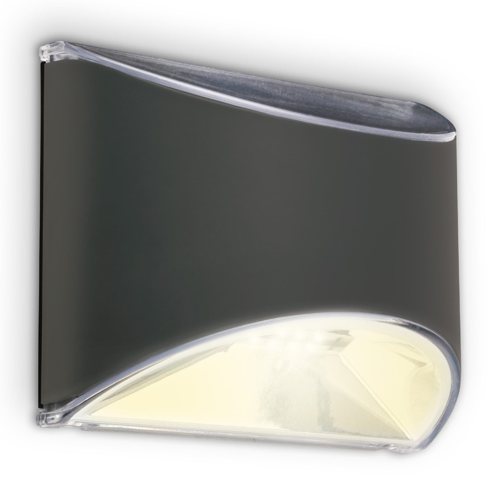 Briloner Leuchten LED Wandleuchte LED Wand-Solarleuchte, anthrazit, 4xLED, günstig online kaufen
