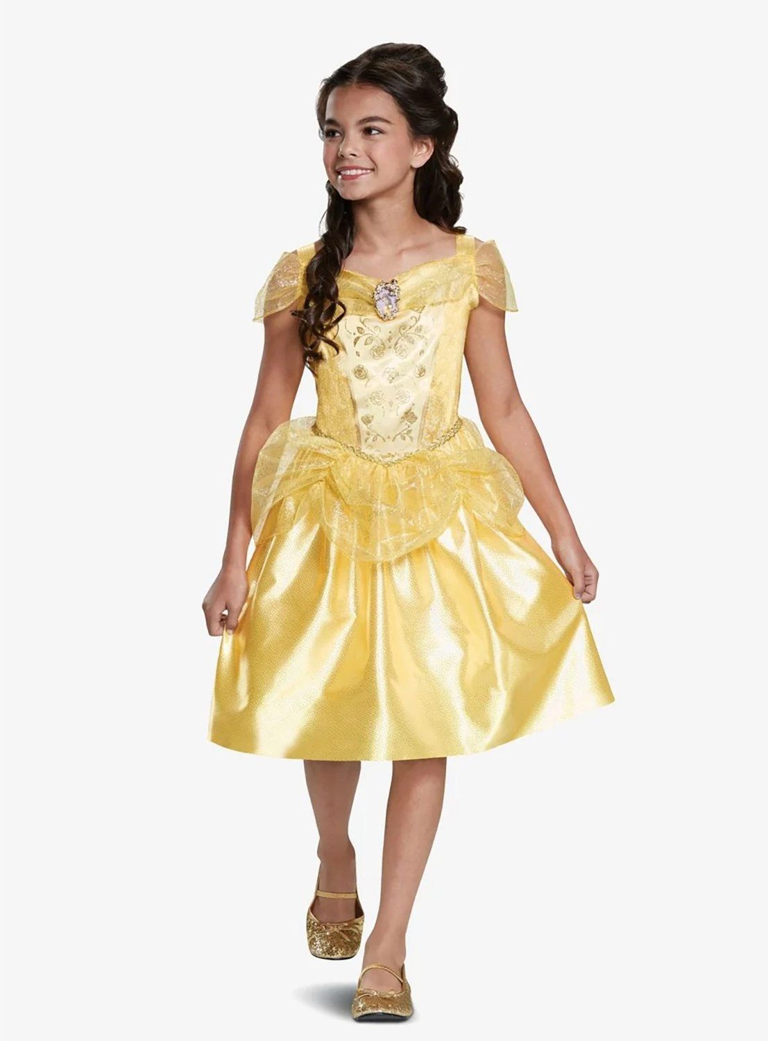 Metamorph Prinzessin-Kostüm Die Schöne und das Biest – Belle Kostüm für Kinder, Prinzessinenkleid für Kinder aus dem Disney-Animationsfilm
