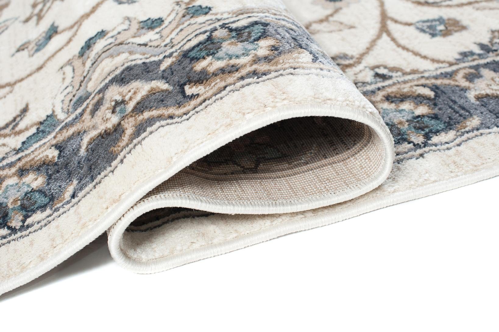 Mazovia Orientteppich Klassisch Bordüre Beige Creme Flur, Diele, Küche, Büro, Fußbodenheizung – Bild 5 von 5