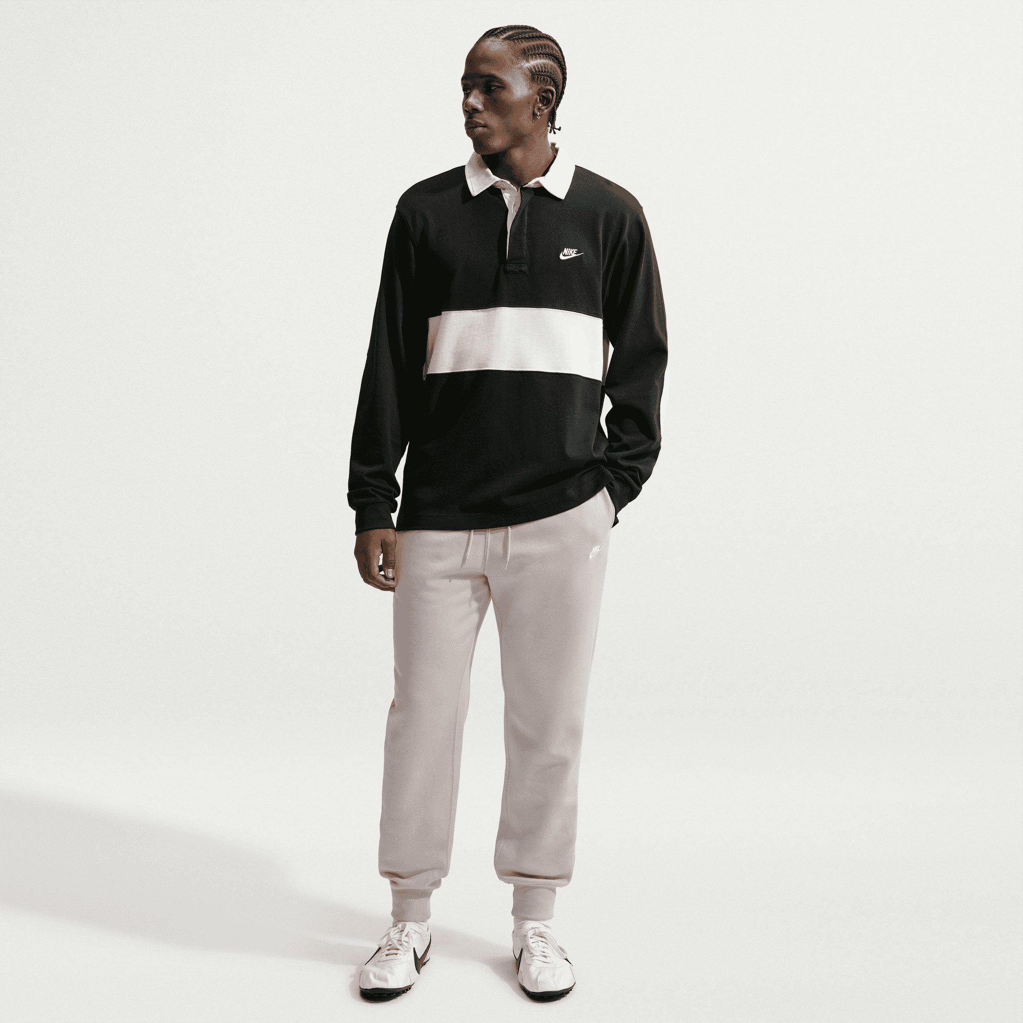 Nike Sportswear Jogginghose M NK CLUB BB JOGGER mit Logodruck, aus angerautem Fleece