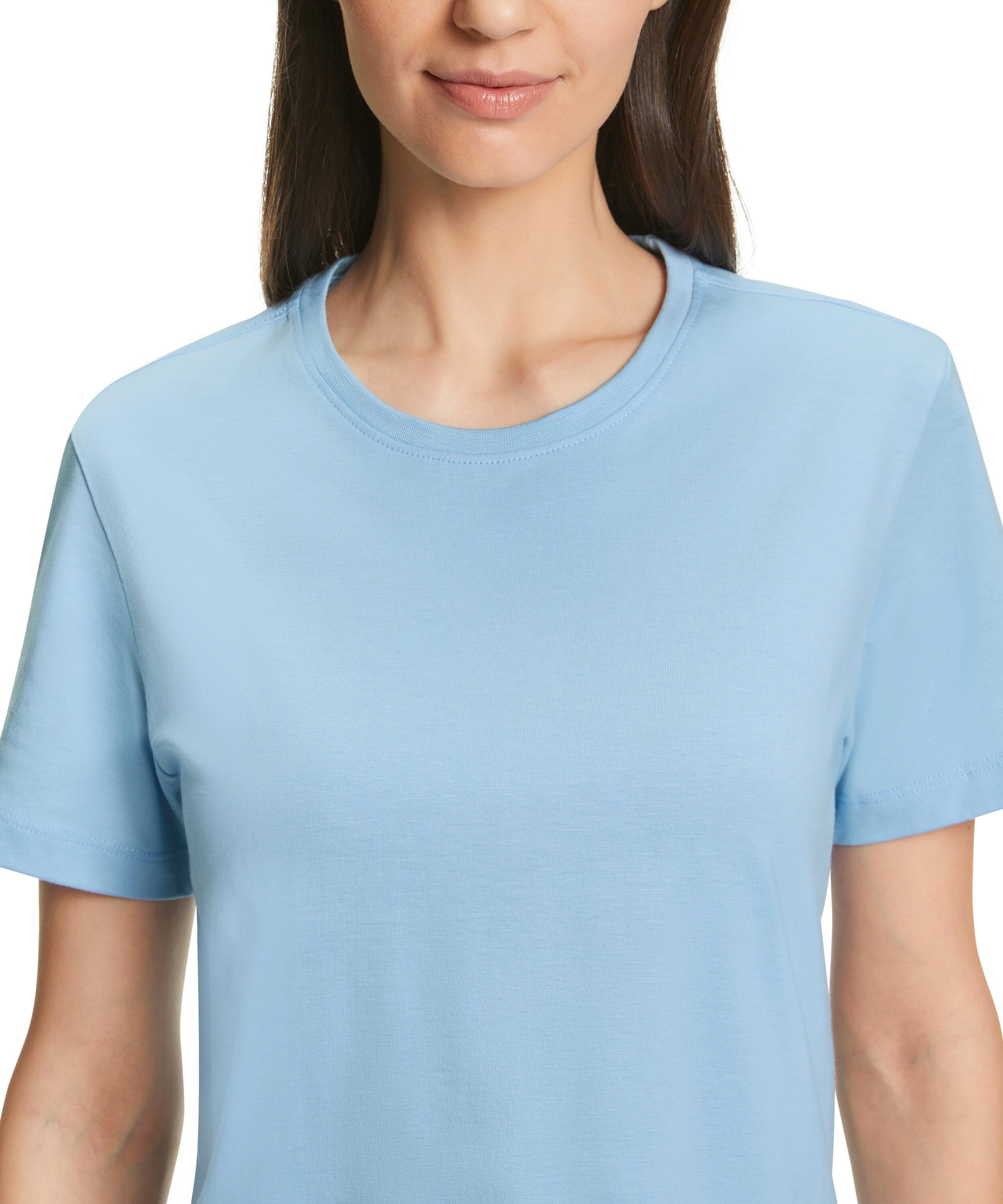 sky Pima-Baumwolle blue (1-tlg) T-Shirt aus FALKE (6807) hochwertiger