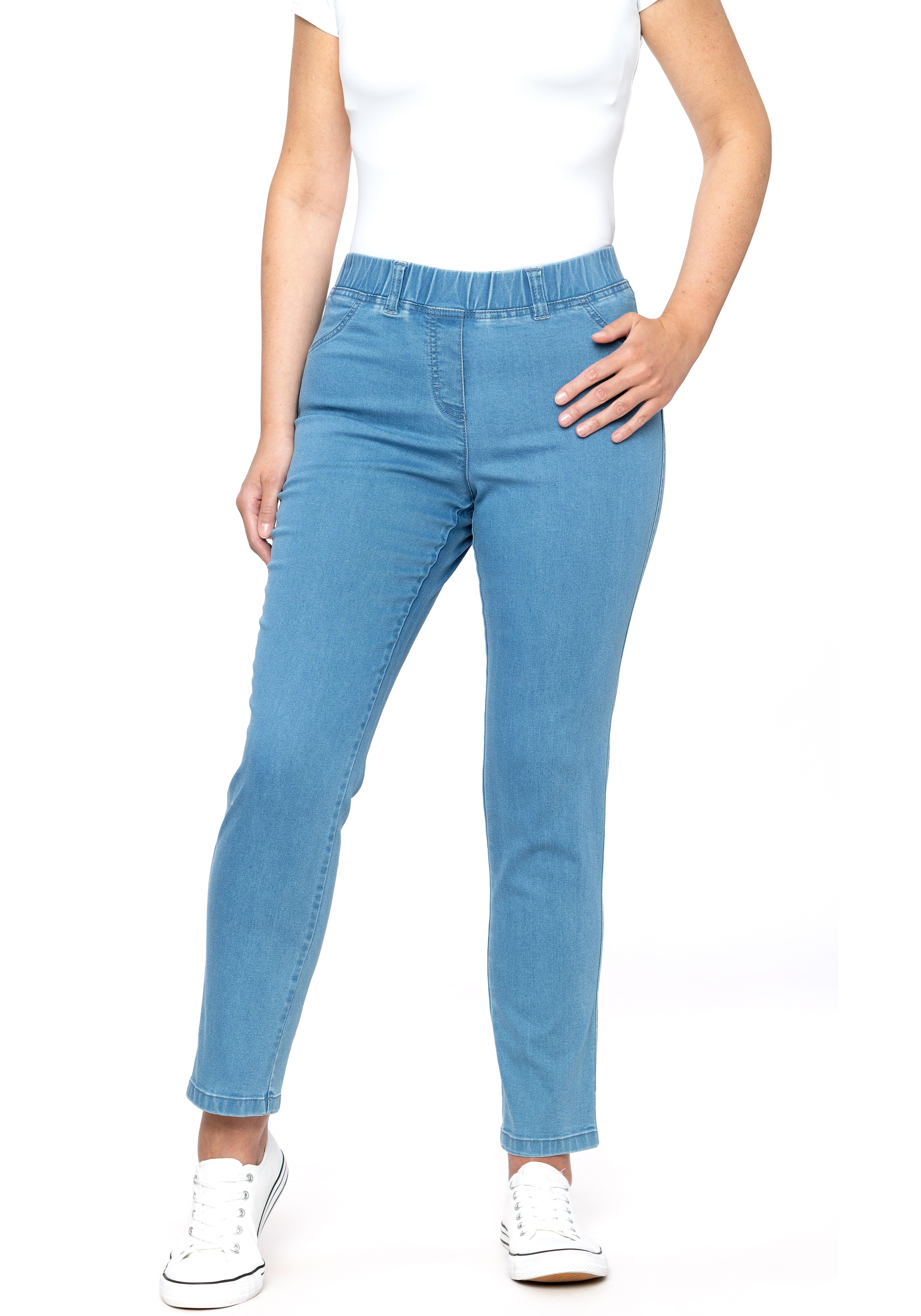 KjBRAND Jeansjeggings JENNY angenehm weiche Quer-Stretch Qualität