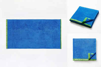 United Colors of Benetton Handtuch Strandbadetuch Benetton BE143 Blau 160 x 90 cm Handtuch