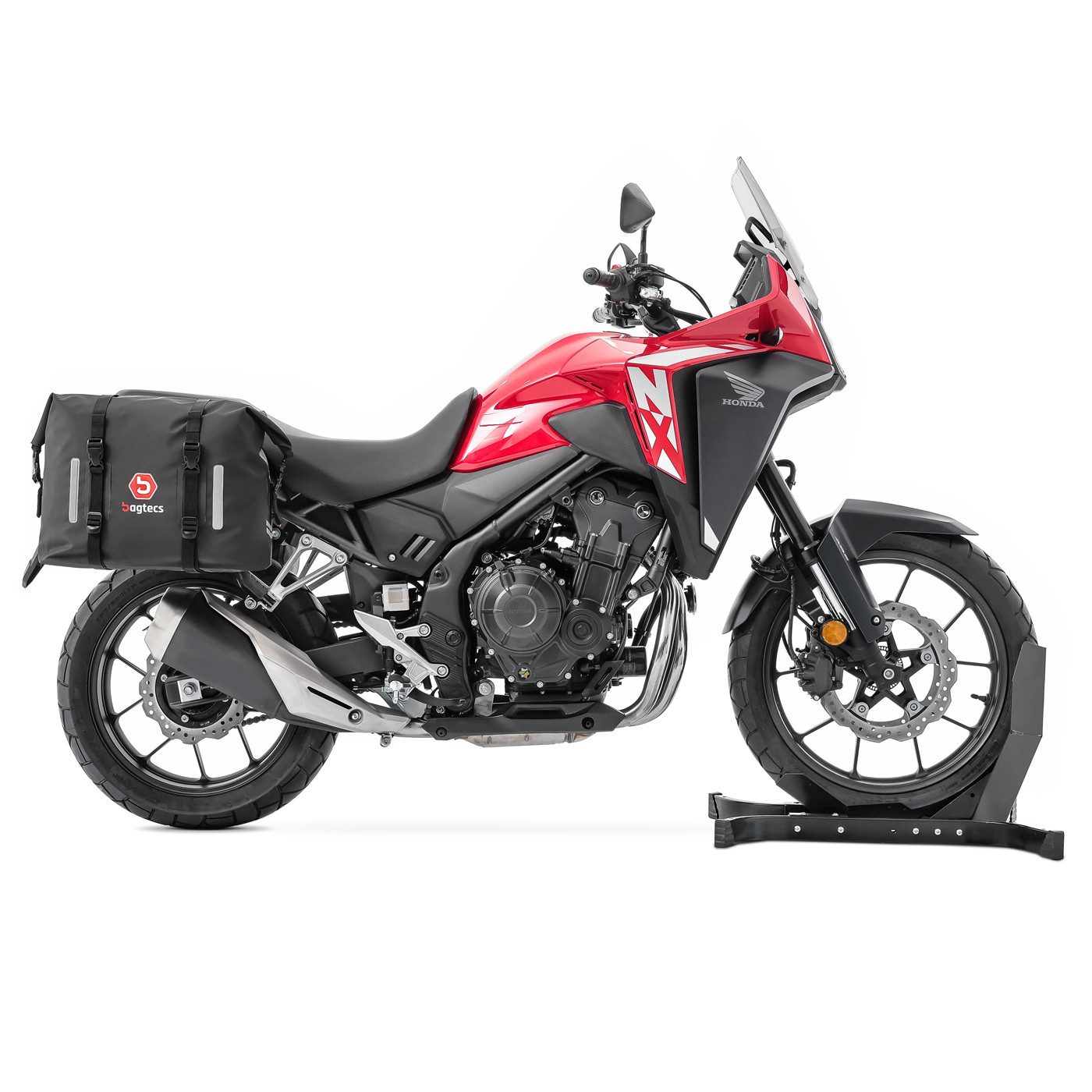 Bagtecs Reisetasche Set Satteltaschen WP8 + Seitenträger passend für Honda NX 500 24-26 #