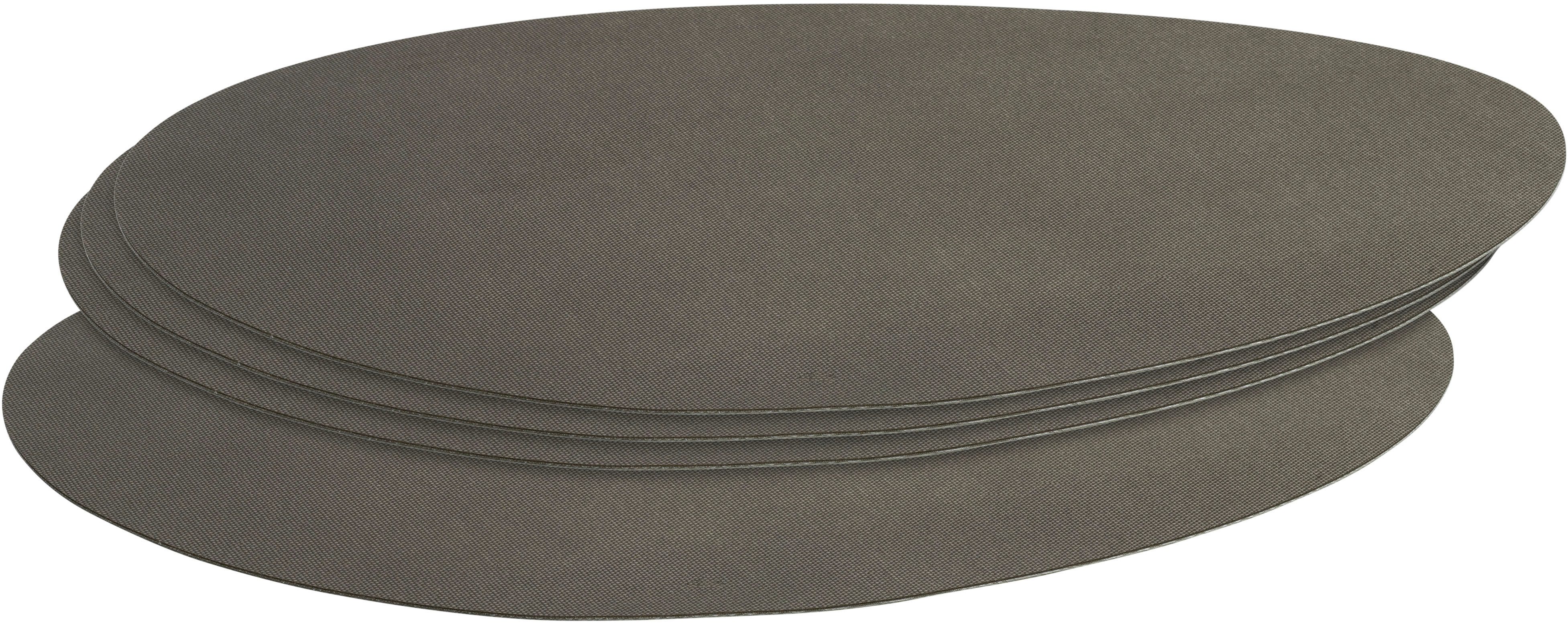 LEONARDO Platzset GOCCE, oval, 34 x 48 cm, 4er-Set, (Set, 4-St), beidseitig verwendbar, mit unterschiedlichen Farben auf jeder Seite