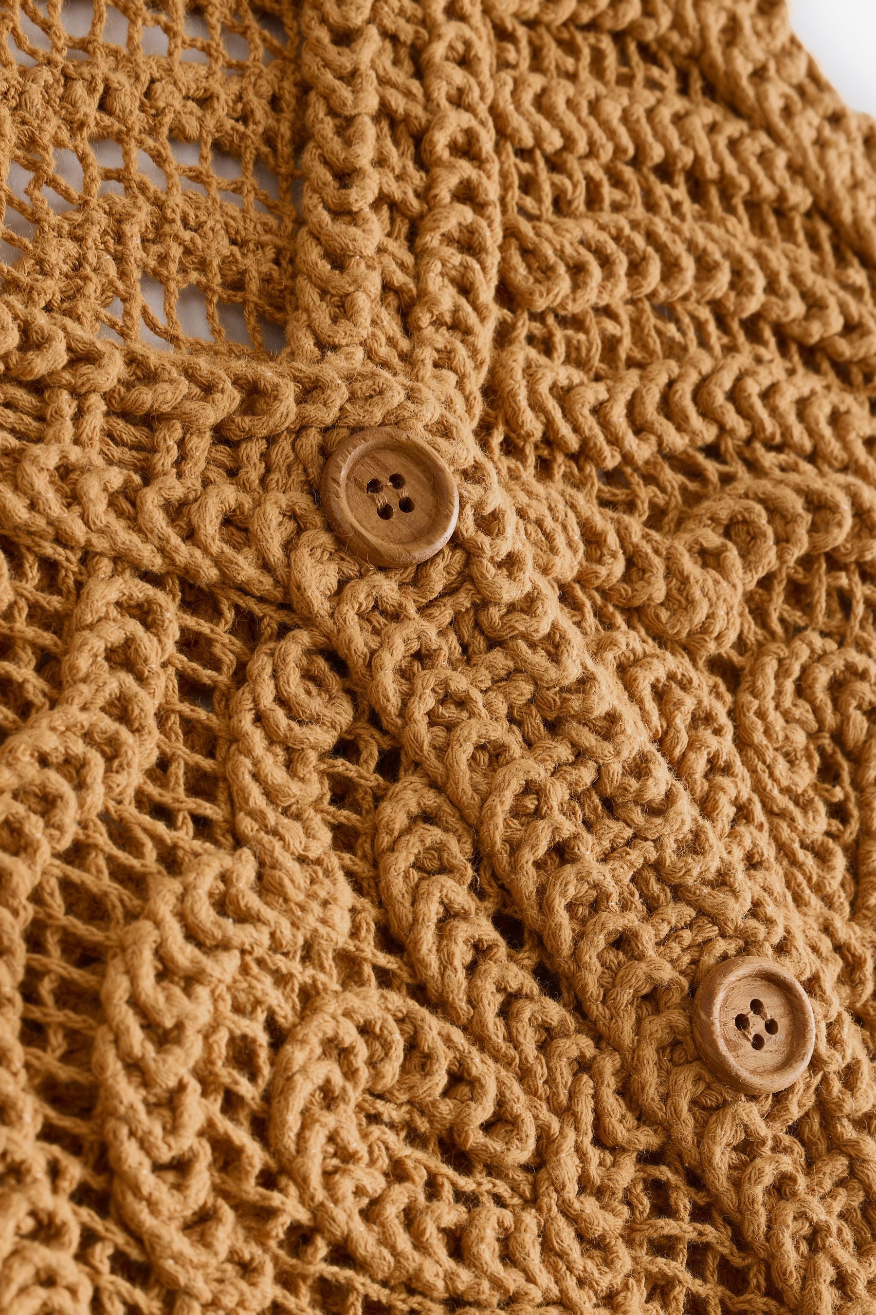 Next Strickjacke Geknöpfte Weste mit Häkelblumen günstig online kaufen
