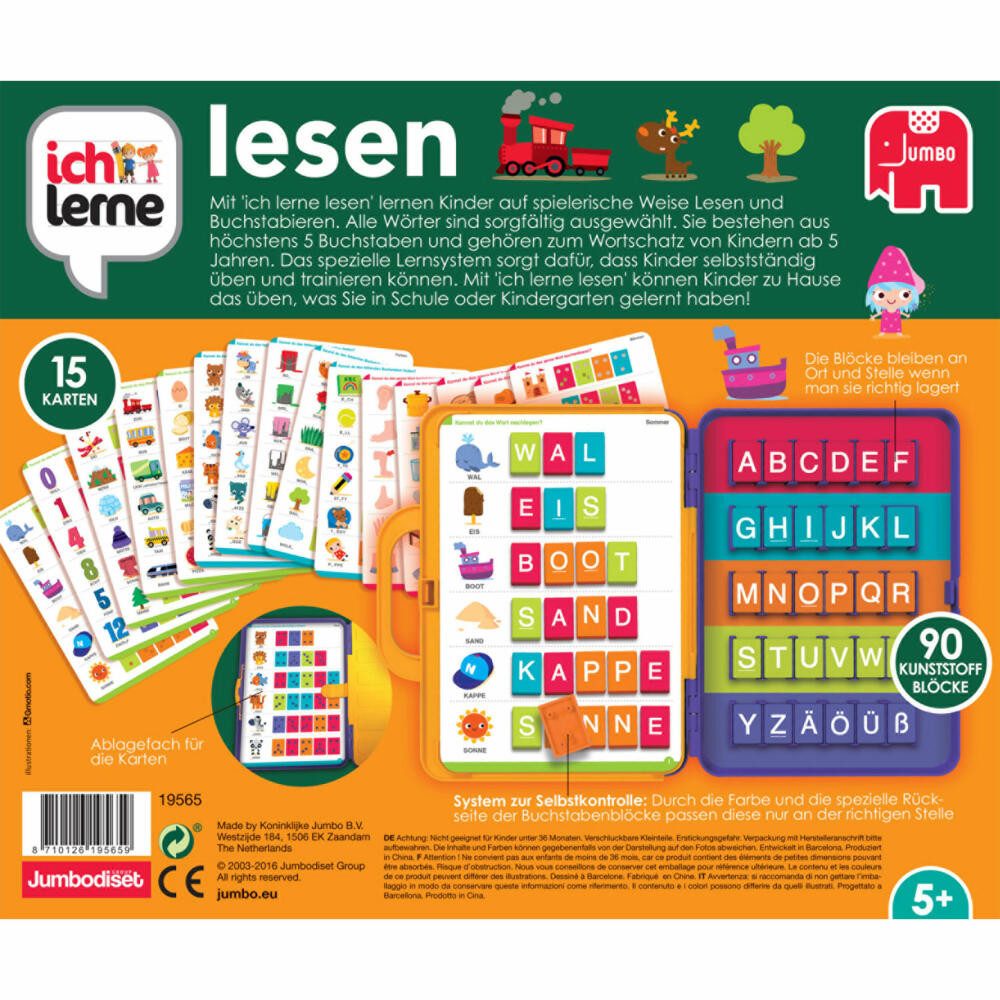 Jumbo Spiele Lernspielzeug ich lerne lesen