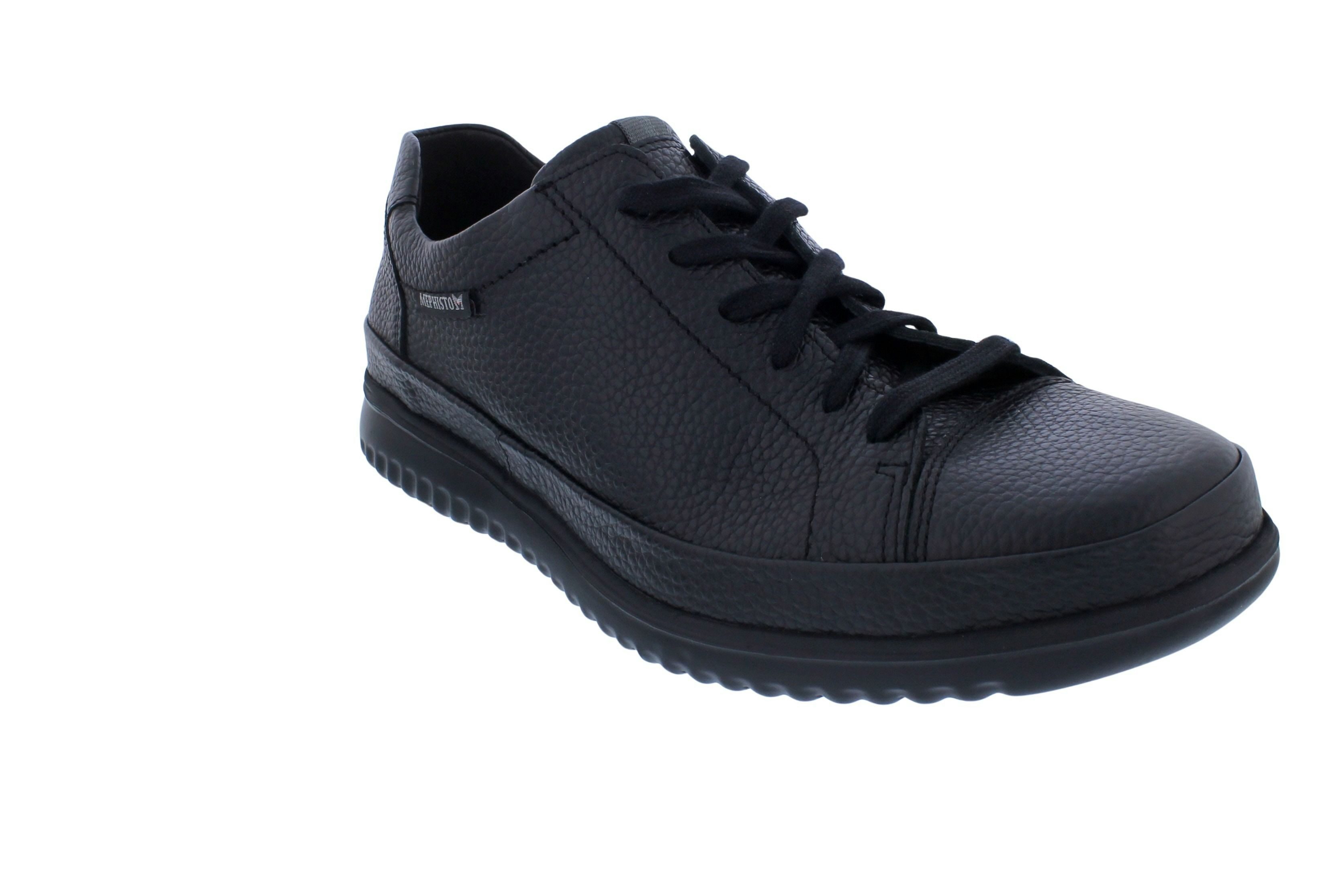 Mephisto Mephisto Halbschuh Thomas, vollnarbiges Glattleder, schwarz, Fußbett z Schnürschuh