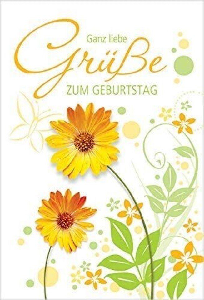 HOME FASHION Geburtstagskarten Glückwunschkarte Grüße - Geburtstag - Grußkarten