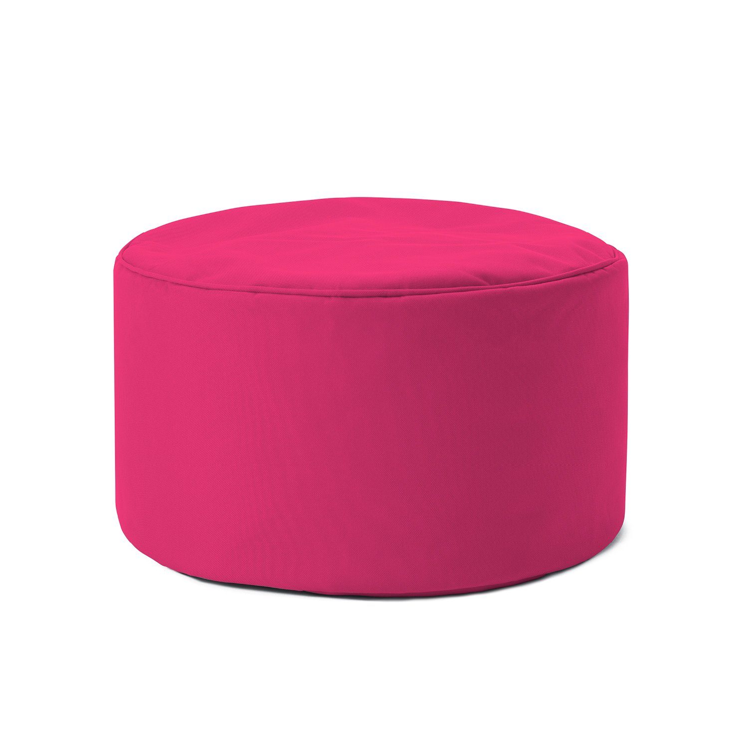 Lumaland Sitzsack Pouf 50L kompakt Hocker, Tisch, Fußsack in- & Outdoor, 25x45cm & 5 Jahre Garantie pink | Sitzsäcke