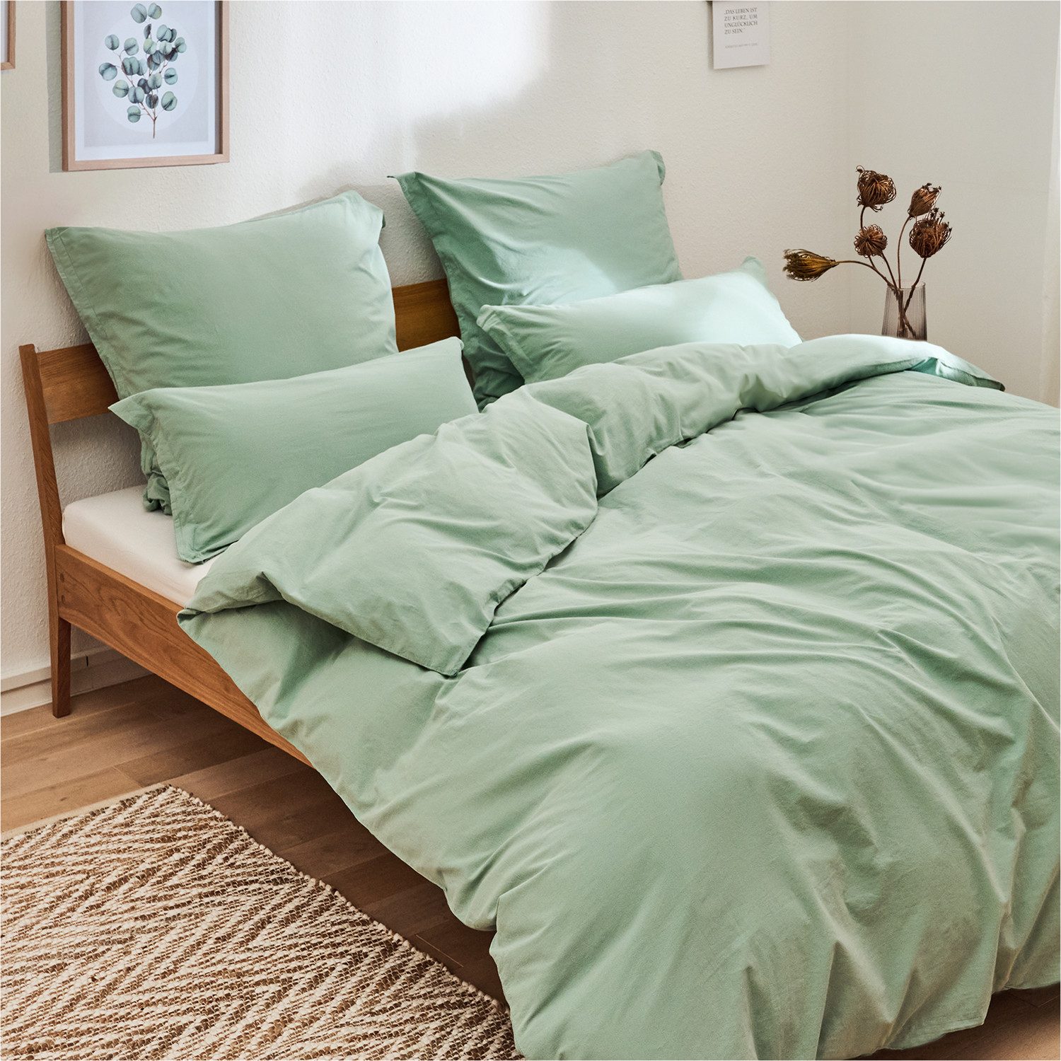 Blumtal Bettwäsche Bettwäsche aus 100% Baumwolle mit Kissenbezug, Oeko-TEX günstig online kaufen