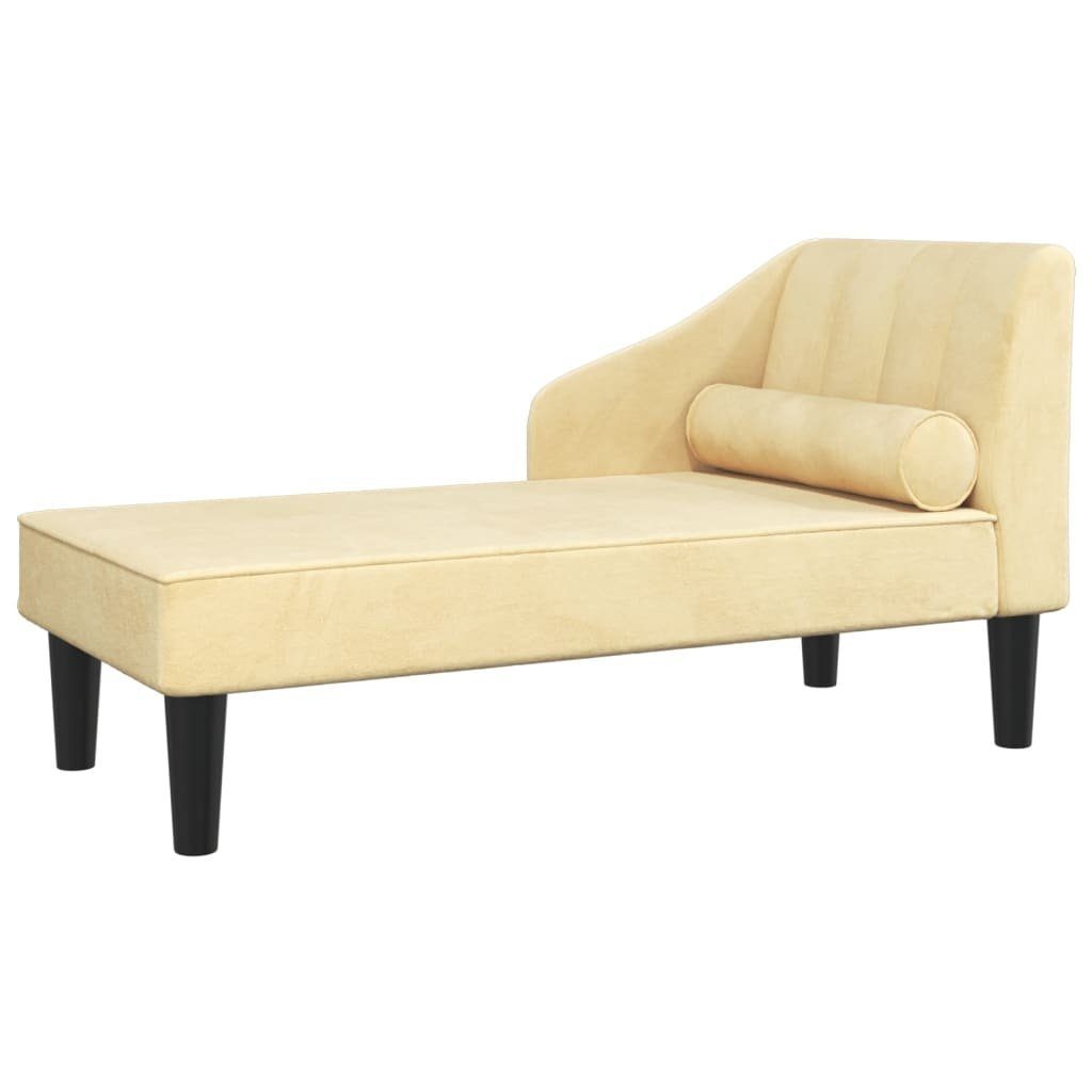 furnicato Schlafsofa Creme Samt 2-Sitzer