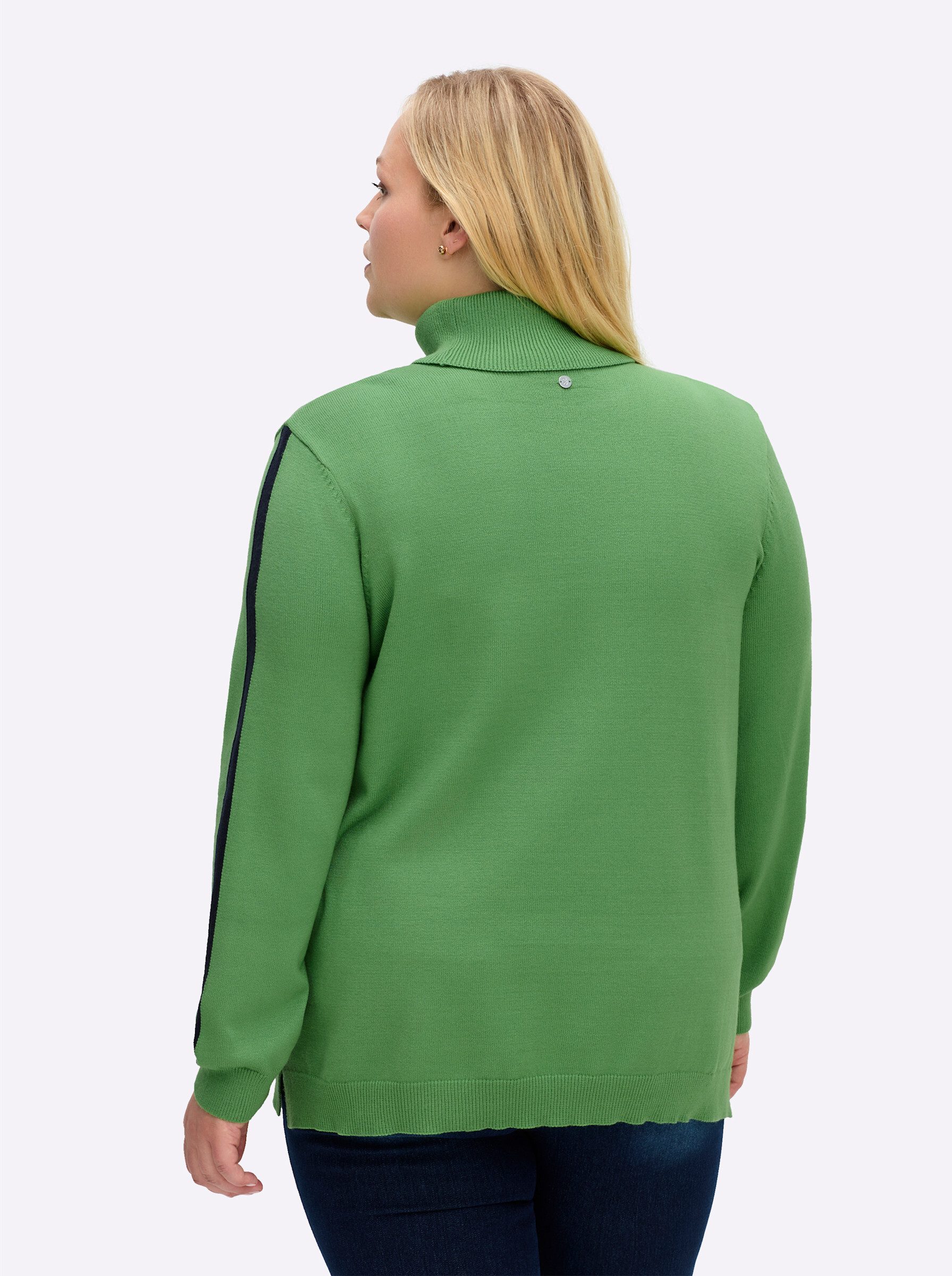 Sheego Strickpullover Rollkragenpullover günstig online kaufen
