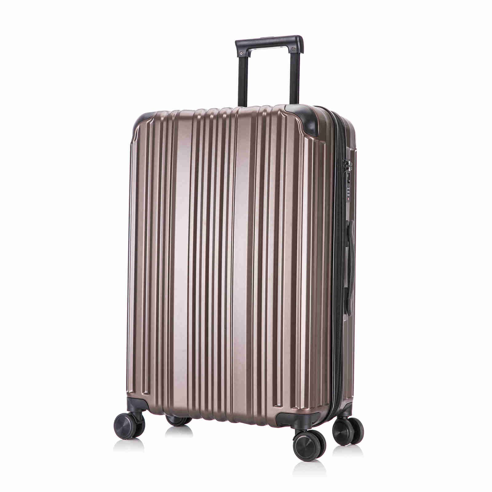 Hartschalen-Trolley Reisekoffer mit 4 Rollen Harteschalenkoffer TSA-Zahlenschloß Koffer