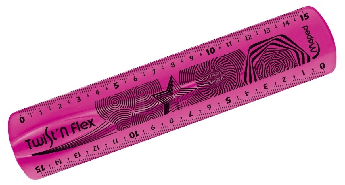 MAPED Lineal Lineal Twist'n Flex 15 cm farbig sortiert in Blisterverpackung