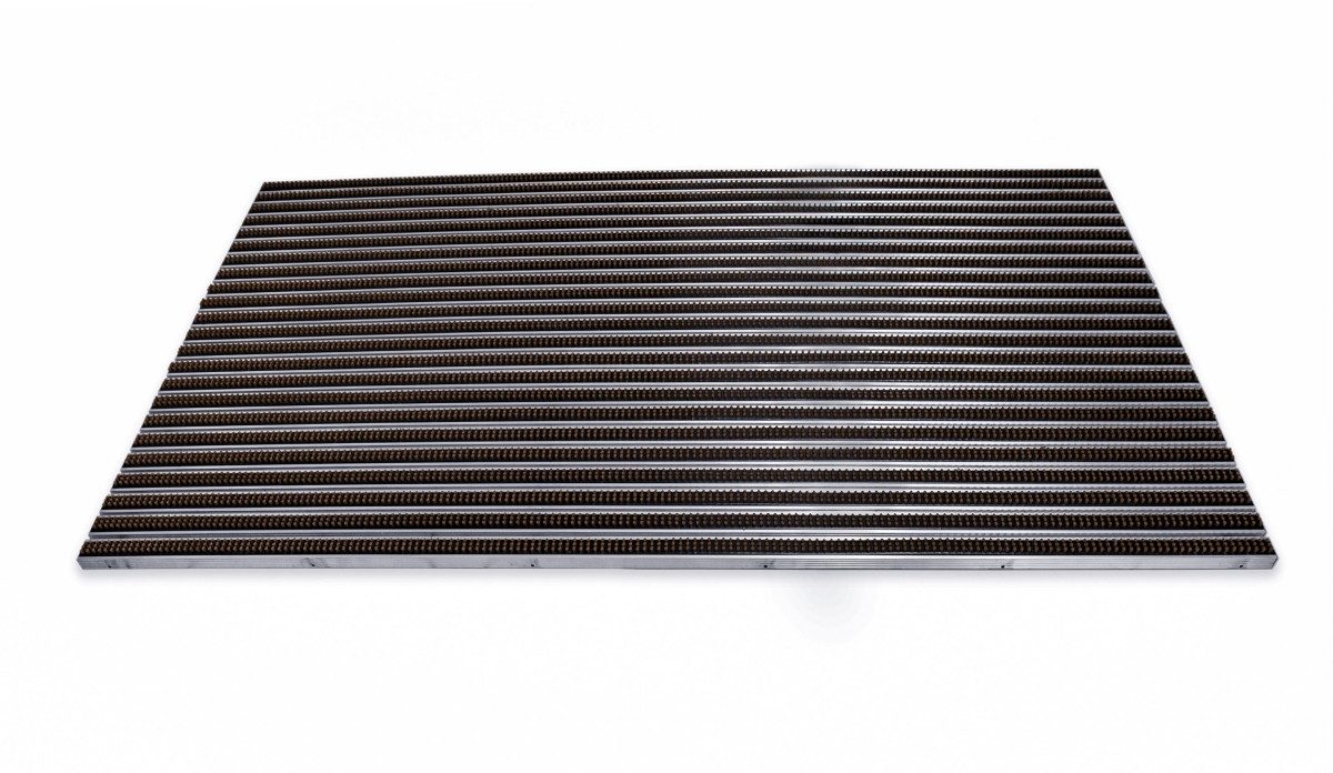 MILTEX Fußmatte Abtretermatte Eazycare Brush braun 1585x785mm aluminium