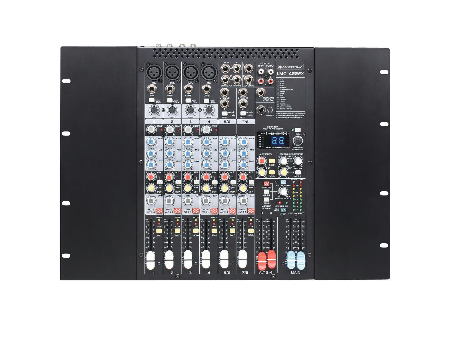 Mischpult OMNITRONIC LMC-1422FX USB Mischpult