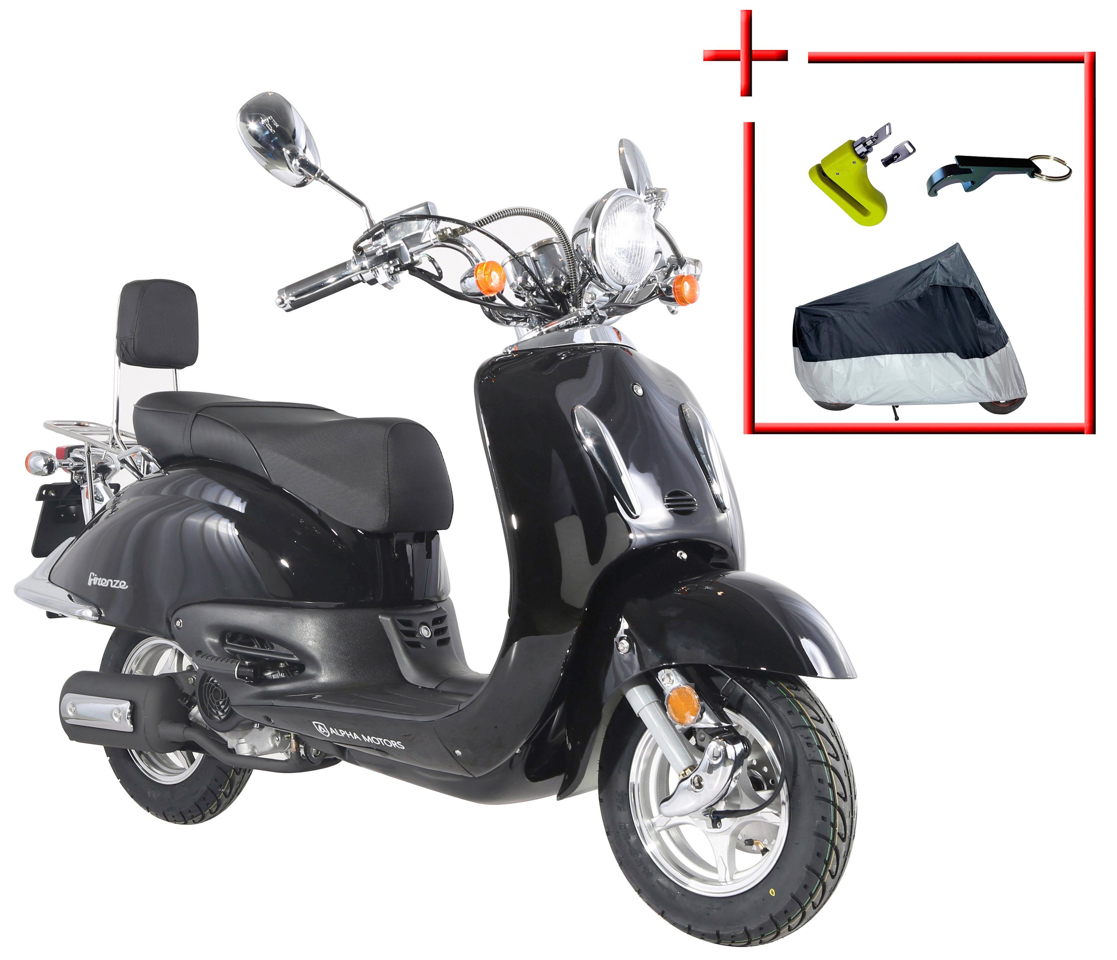 Alpha Motors Motorroller »Retro Firenze«, 125 ccm, 80 km/h, Euro 4,  (Komplett-Set), 125 ccm, 80 km/h, schwarz online kaufen | OTTO