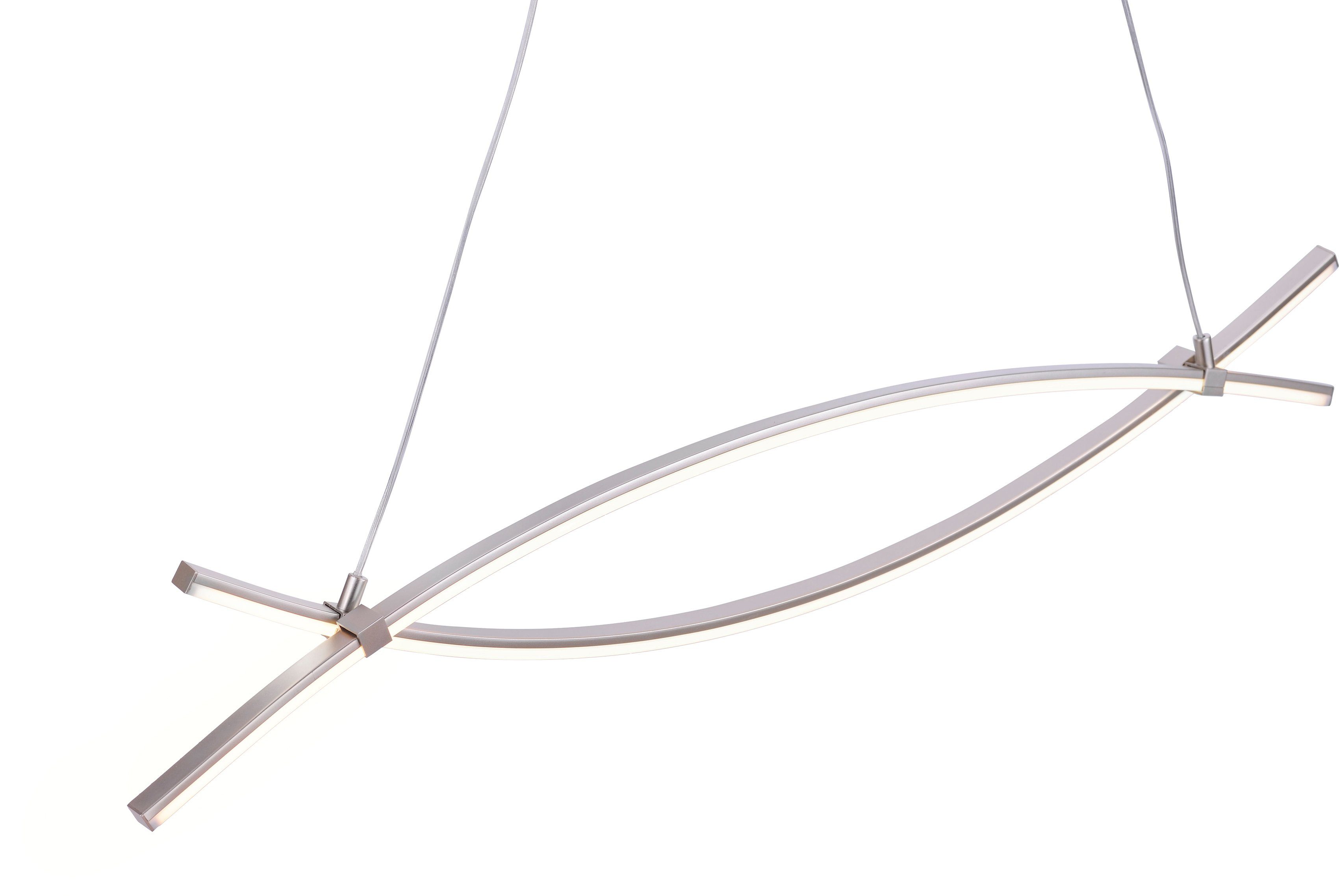 JUST LIGHT Pendelleuchte MAJA, LED fest integriert, Warmweiß, Hängeleuchte, Hängelampe