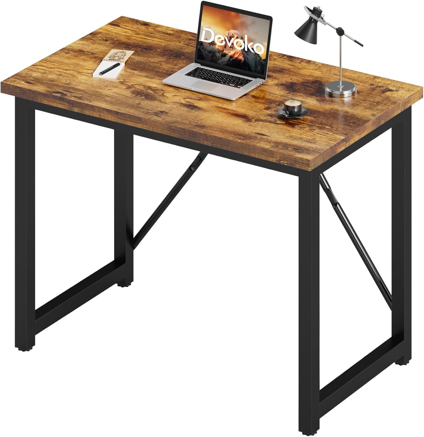 HOMALL Gamingtisch Computertisch, geeignet für kompakte Räume: 80/100/120/140 cm (Kompakter Schreibtisch und Spieltisch, maximale Tragkraft 130 Kilogramm)