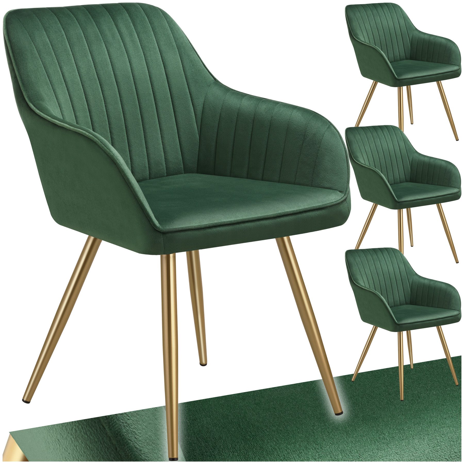 tectake Esszimmerstuhl Marilyn (Set, 4 St), günstig online kaufen