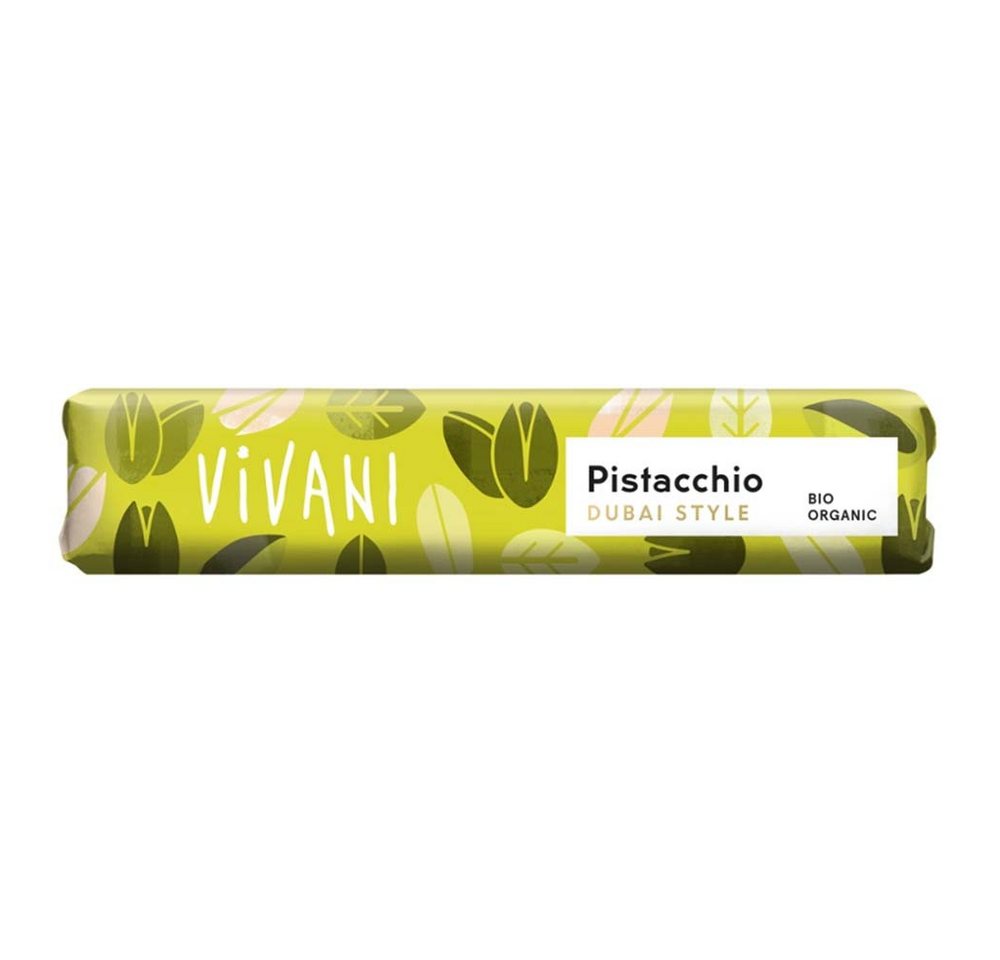 Vivani Süßigkeit Schokoriegel - Pistacchio Dubai Style 40g