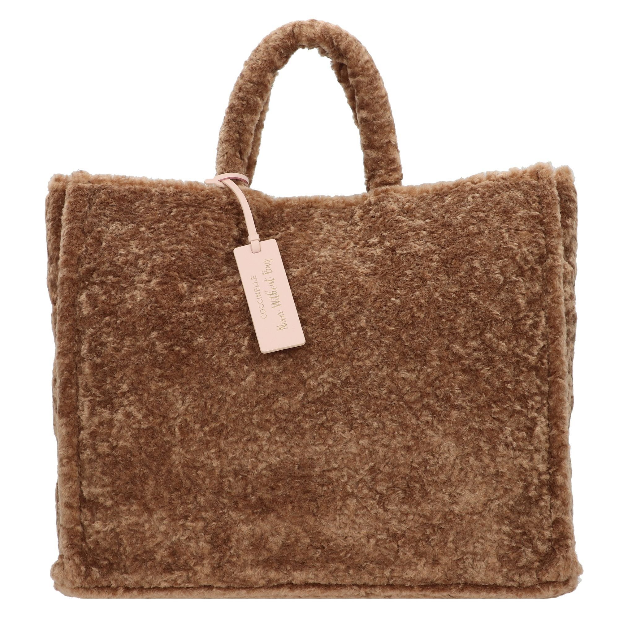 Shopper Without, Baumwolle Taupe Warm COCCINELLE Never