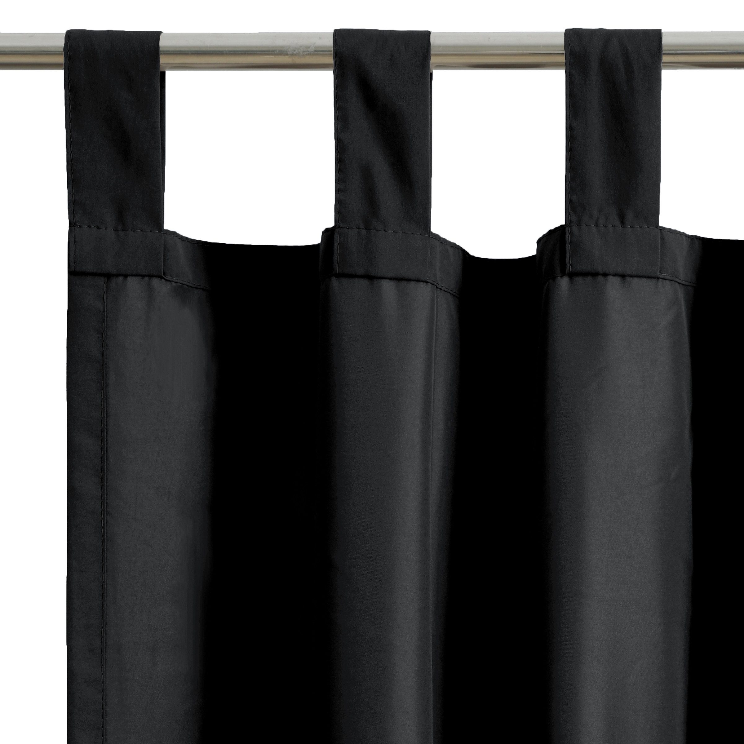 OTTO home Vorhang Raja mit Schlaufen, 2er Pack, blickdicht, Topseller (2 St), Schlaufen, blickdicht, Polyester, 2er-Set, Bestseller, einfarbig, modern, pflegele – Bild 4 von 5
