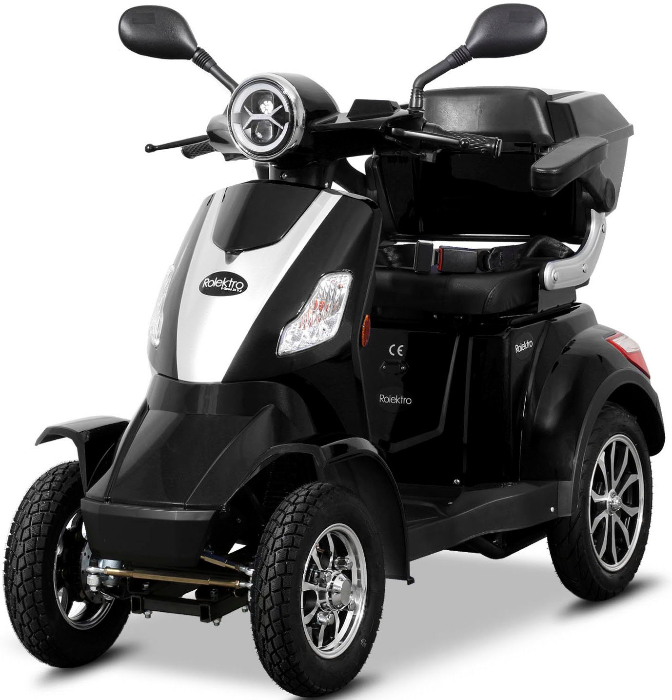 Rolektro Elektromobil Rolektro E-Quad 25 V.2, Blei-Gel-Akku, 1000 W, 25 km/h, (mit Topcase)