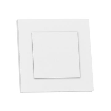 LEDANDO LED Einbaustrahler LED Treppenbeleuchtung DUPLEX Weiß aus Aluminium in eckig für Schalter