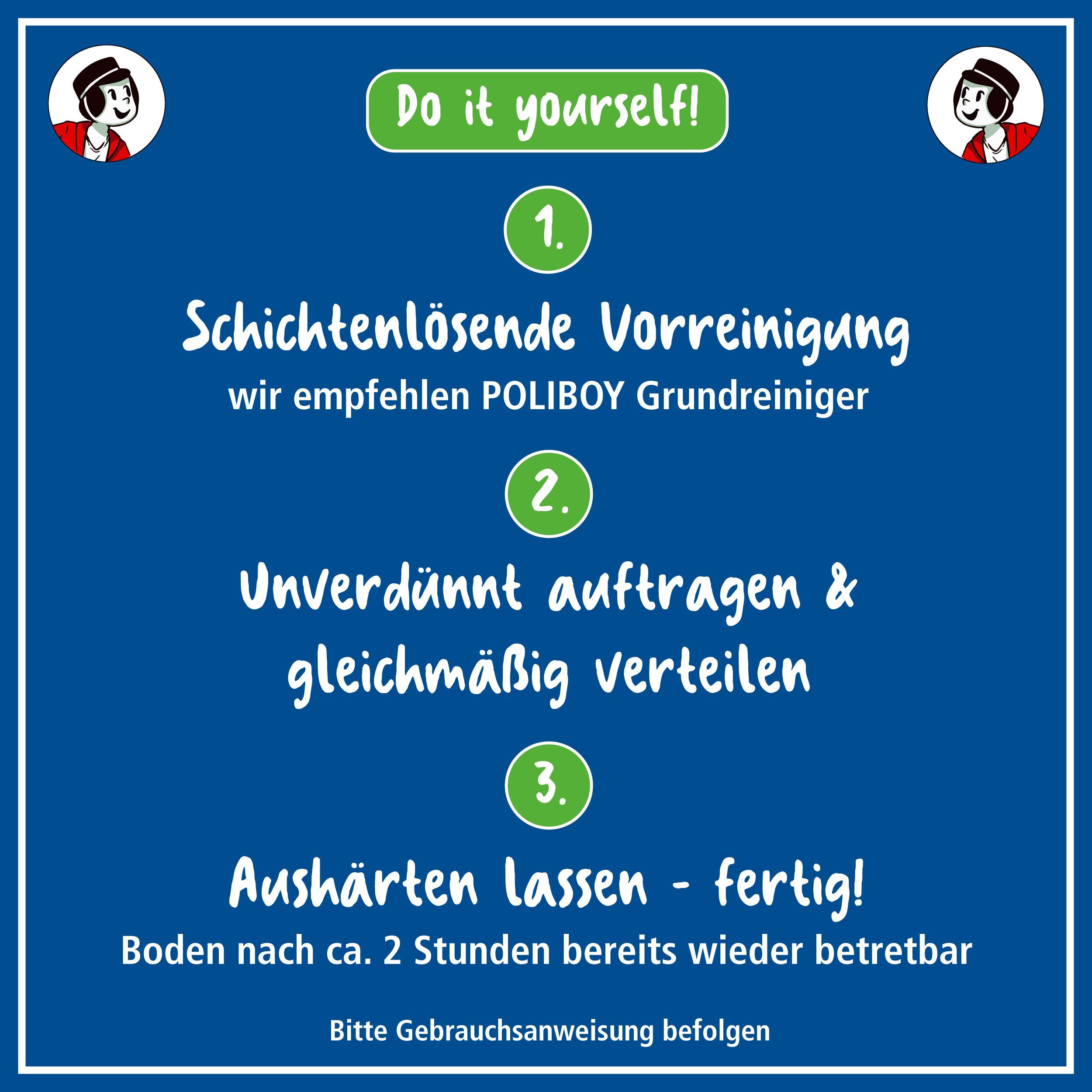 Liter Schutz für Sofort Laminat Germany) (lang - 2,5 - Laminatböden Laminatreiniger Glanz Made poliboy und - Renovierer - anhaltenden Versiegelung in
