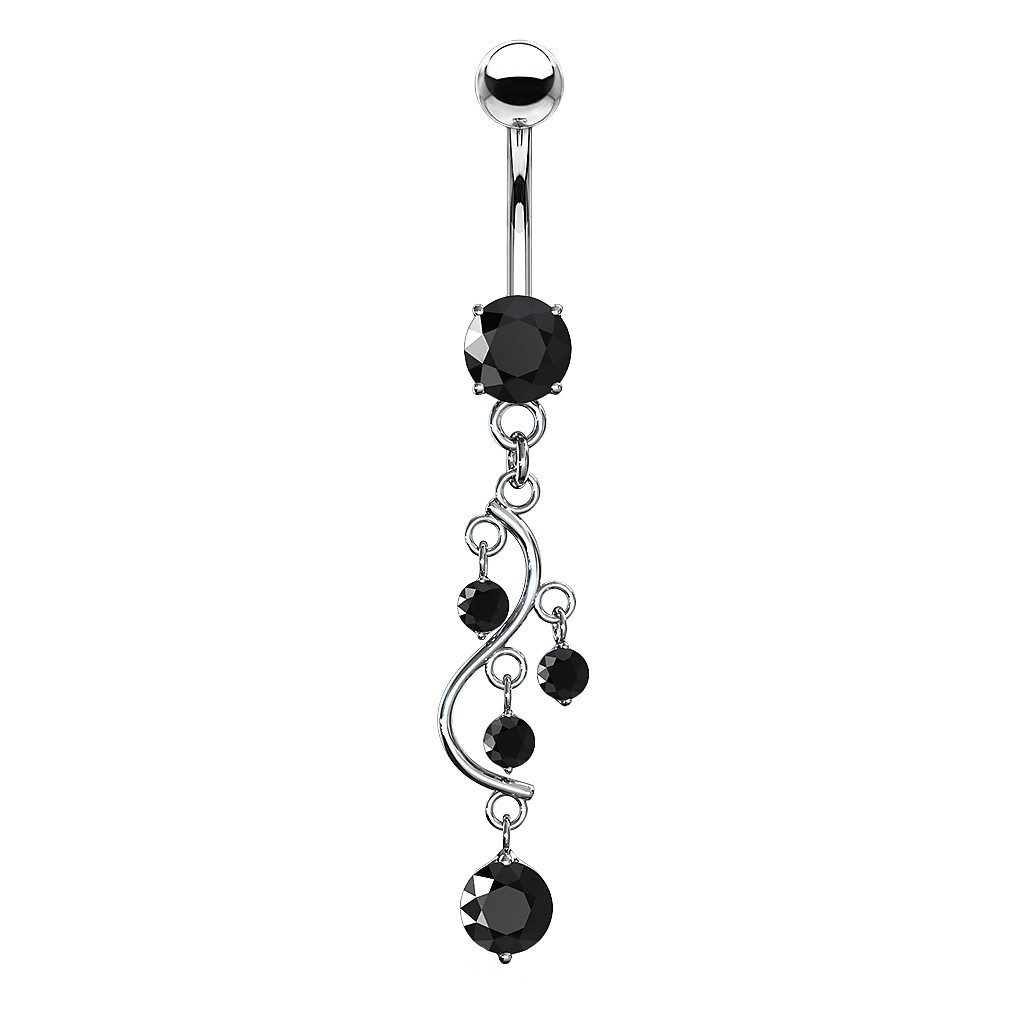 Taffstyle Bauchnabelpiercing Bauchnabelpiercing Banane Wein Anhänger Krista günstig online kaufen