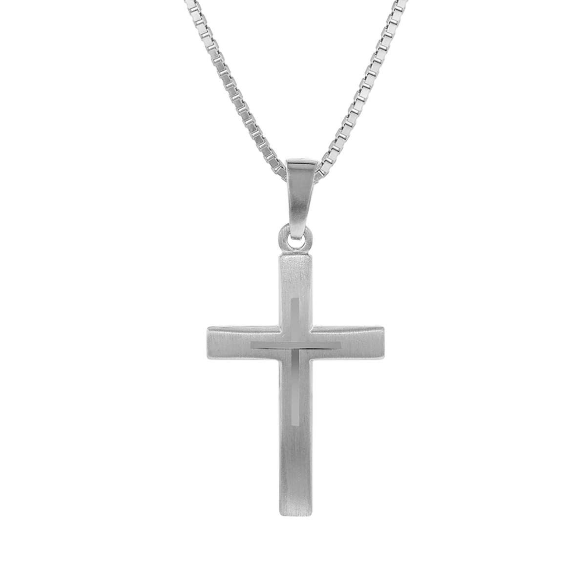 trendor Kreuzkette 79602, Kreuz mit Kinder Silber 925