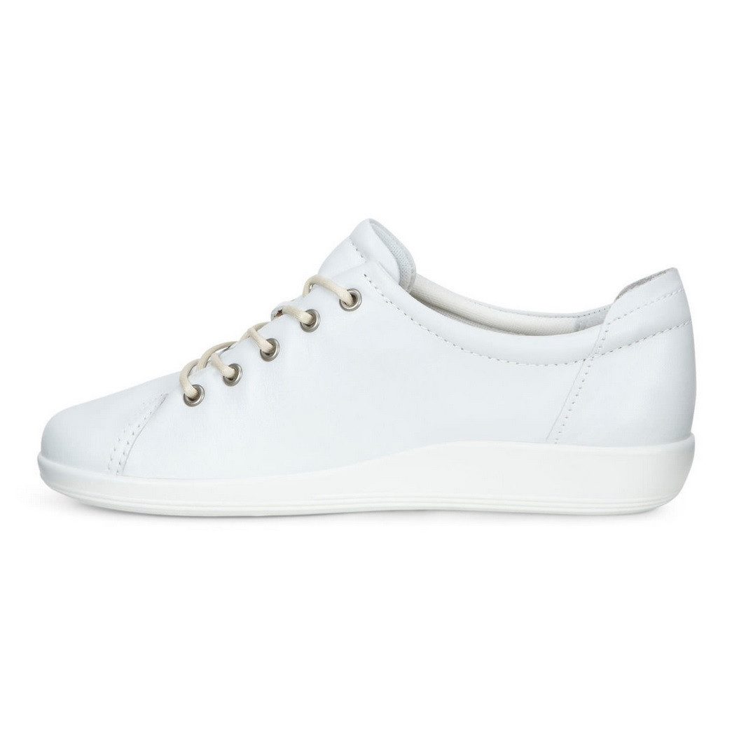 Ecco Soft 2.0 Tie (leichte und flexible Sohle) weiss Damen Sneaker günstig online kaufen