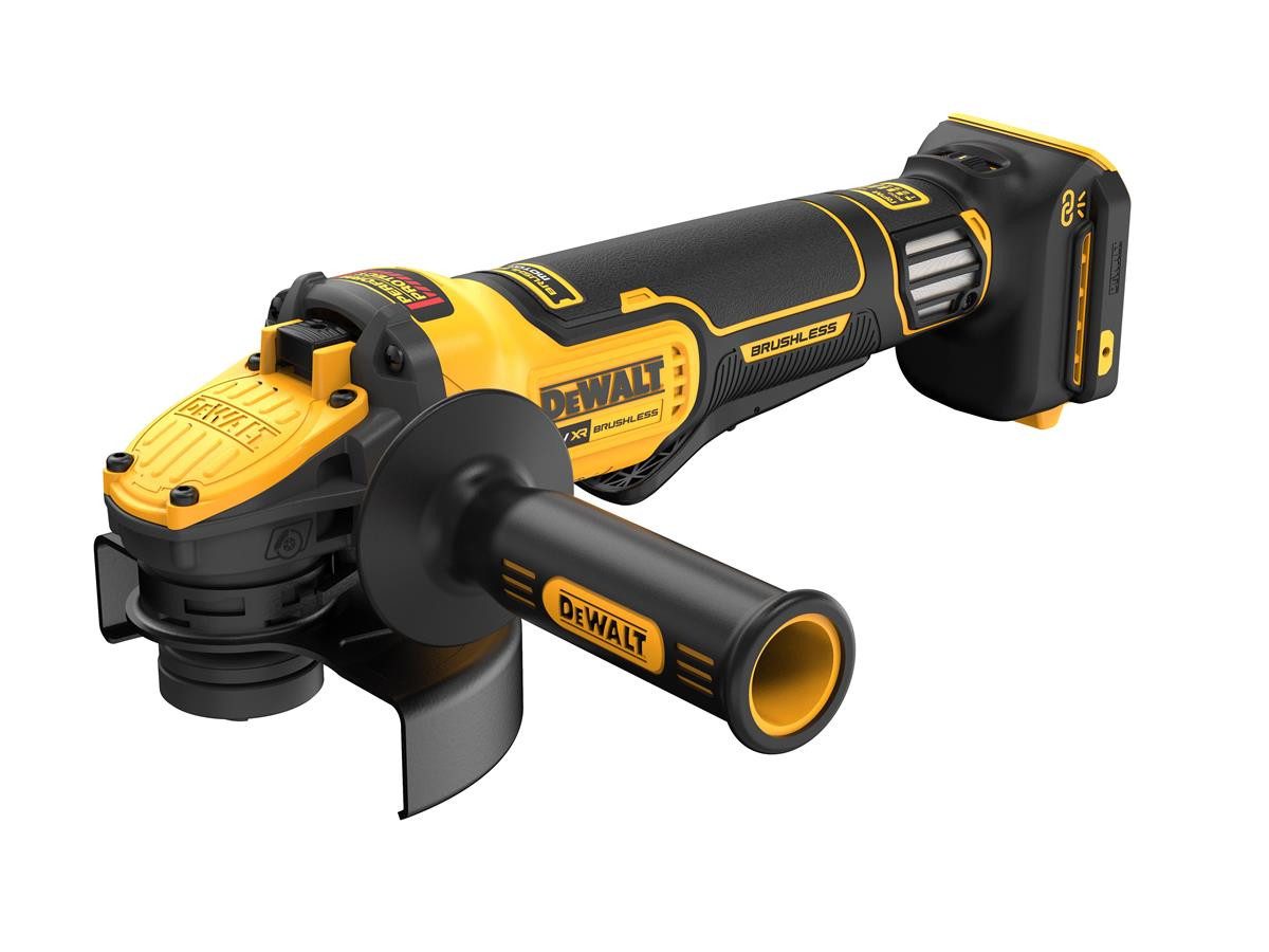 DeWalt Akku-Winkelschleifer 18V, Basisv., max. 9000 U/min, (125 mm) mit regulierbarer Drehzahl und Paddelschalter