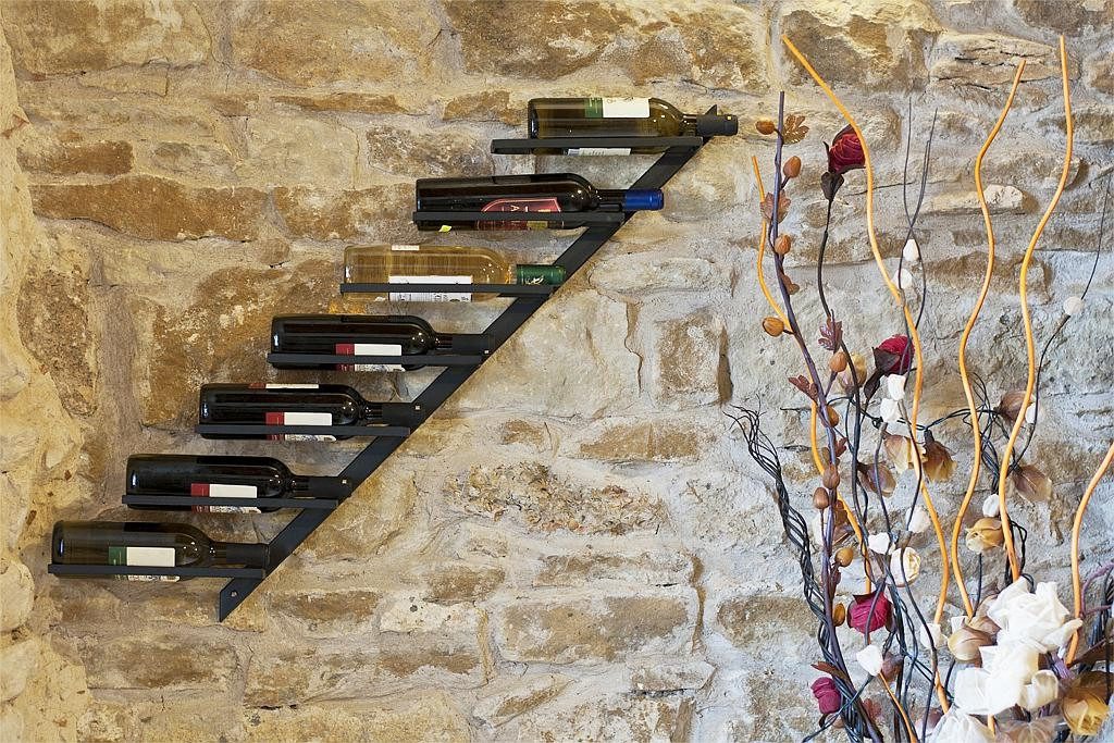 DanDiBo Weinregal Metall Schwarz Diagon 100 cm Flaschenhalter Flaschenständ günstig online kaufen