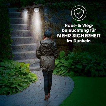 EASYmaxx LED Dachrinnenleuchte Solar Dachrinnenleuchten Lichtsensor 3er Set, Solar Hausbeleuchtung, Außen, Beleuchtung, Wegleuchte