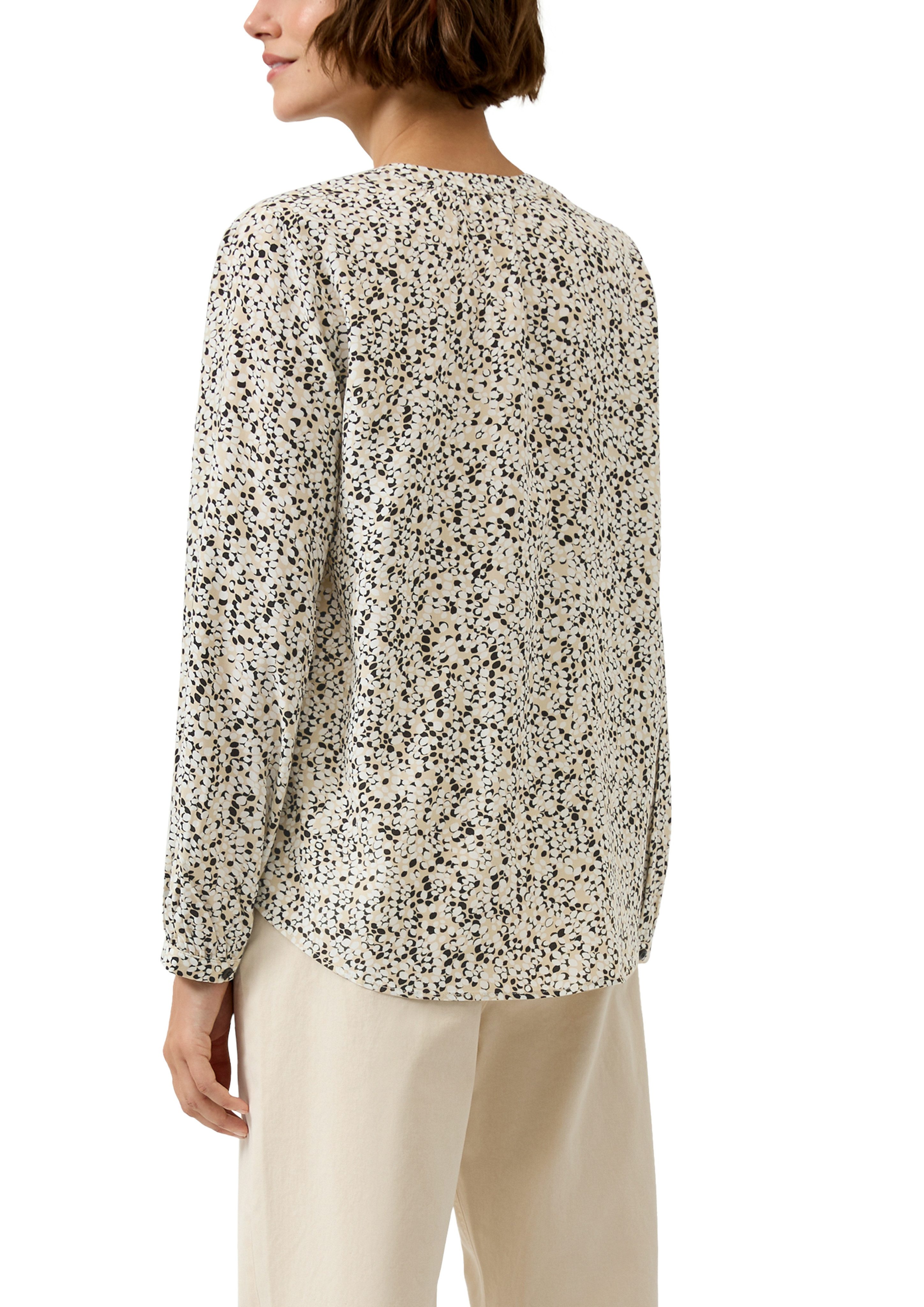 s.Oliver Langarmbluse mit All-Over Print günstig online kaufen