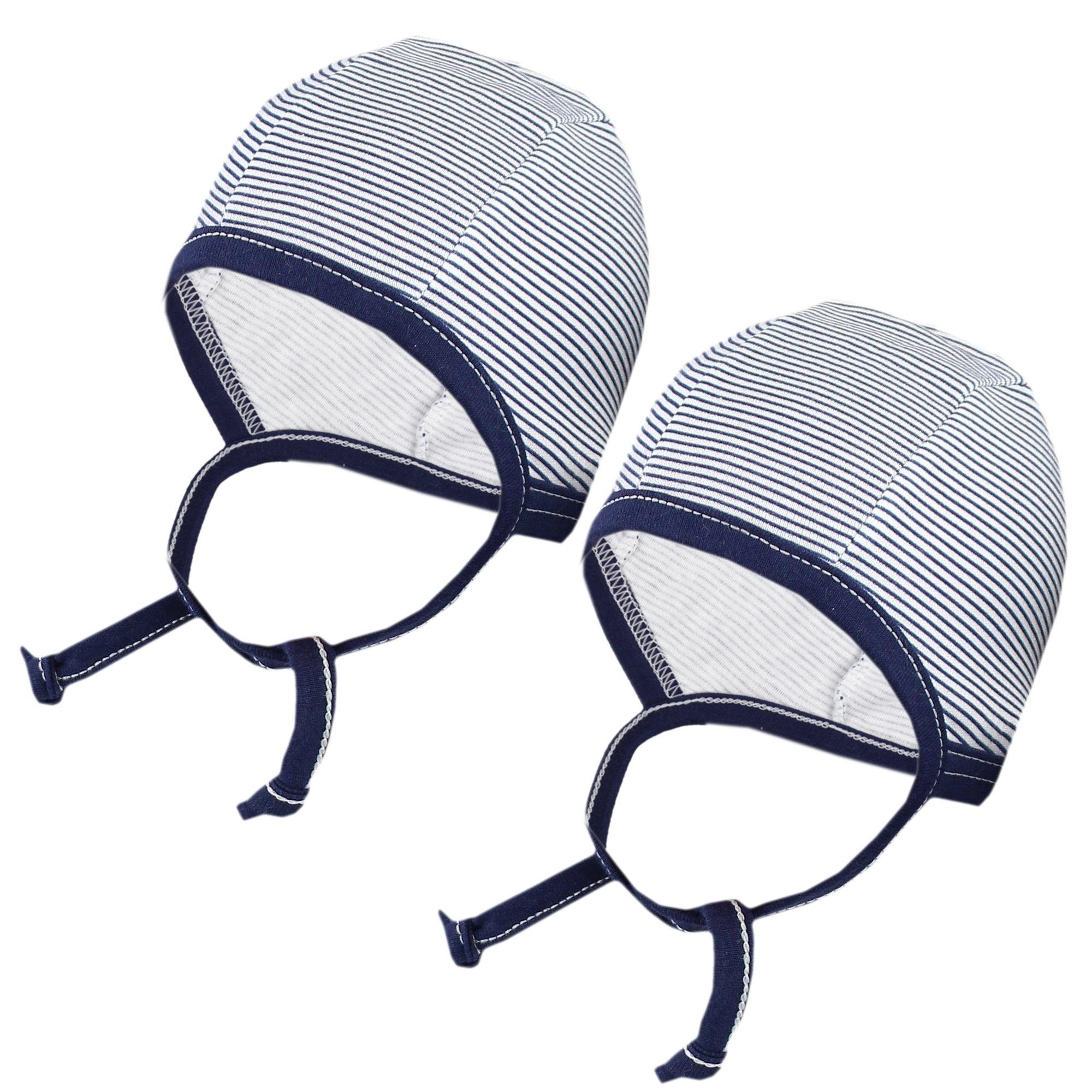 TupTam Erstlingsmütze TupTam Unisex Baby Erstlingsmütze zum Binden 2er Pack