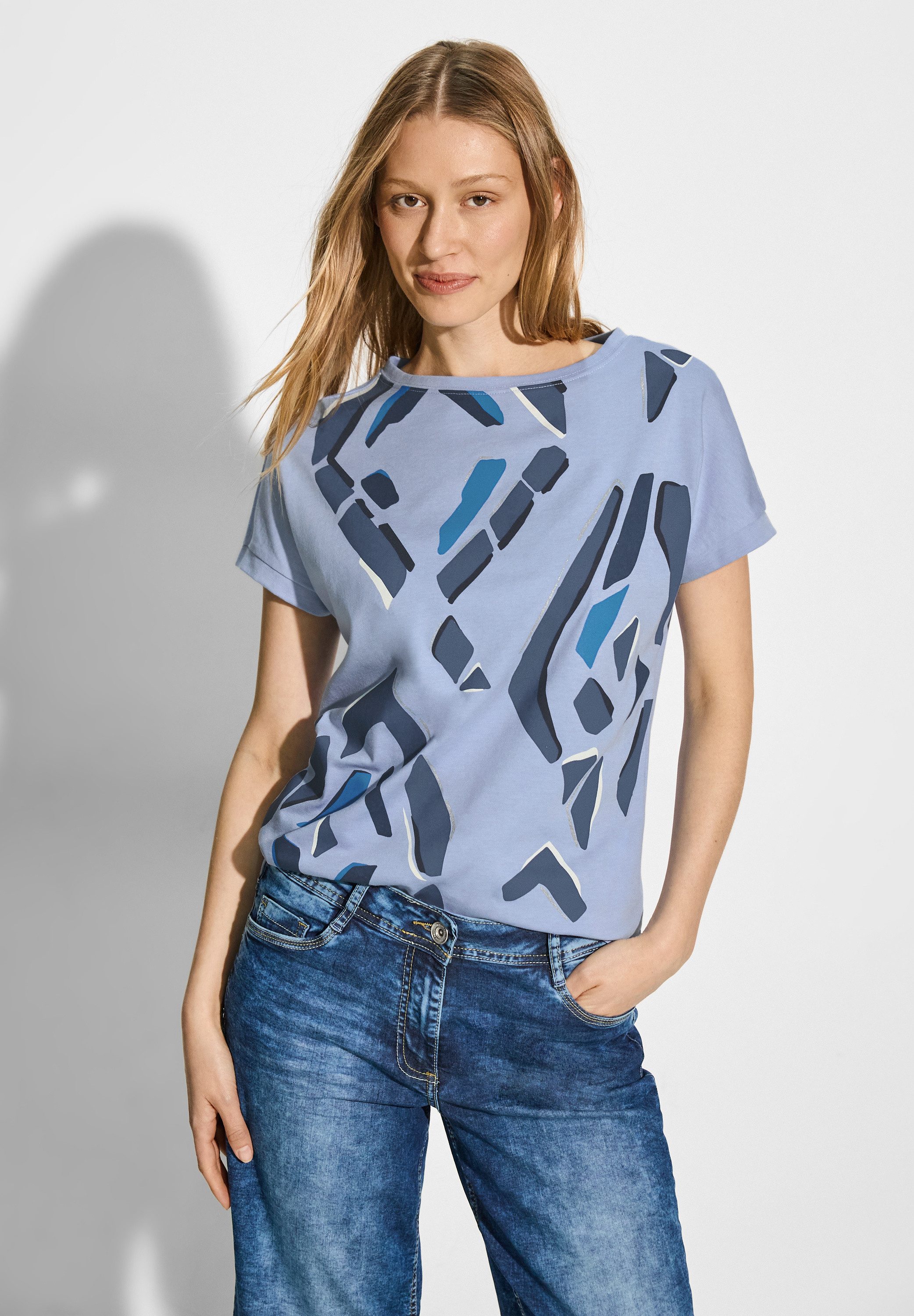 CECIL T-Shirt im soften Baumwoll-Mix