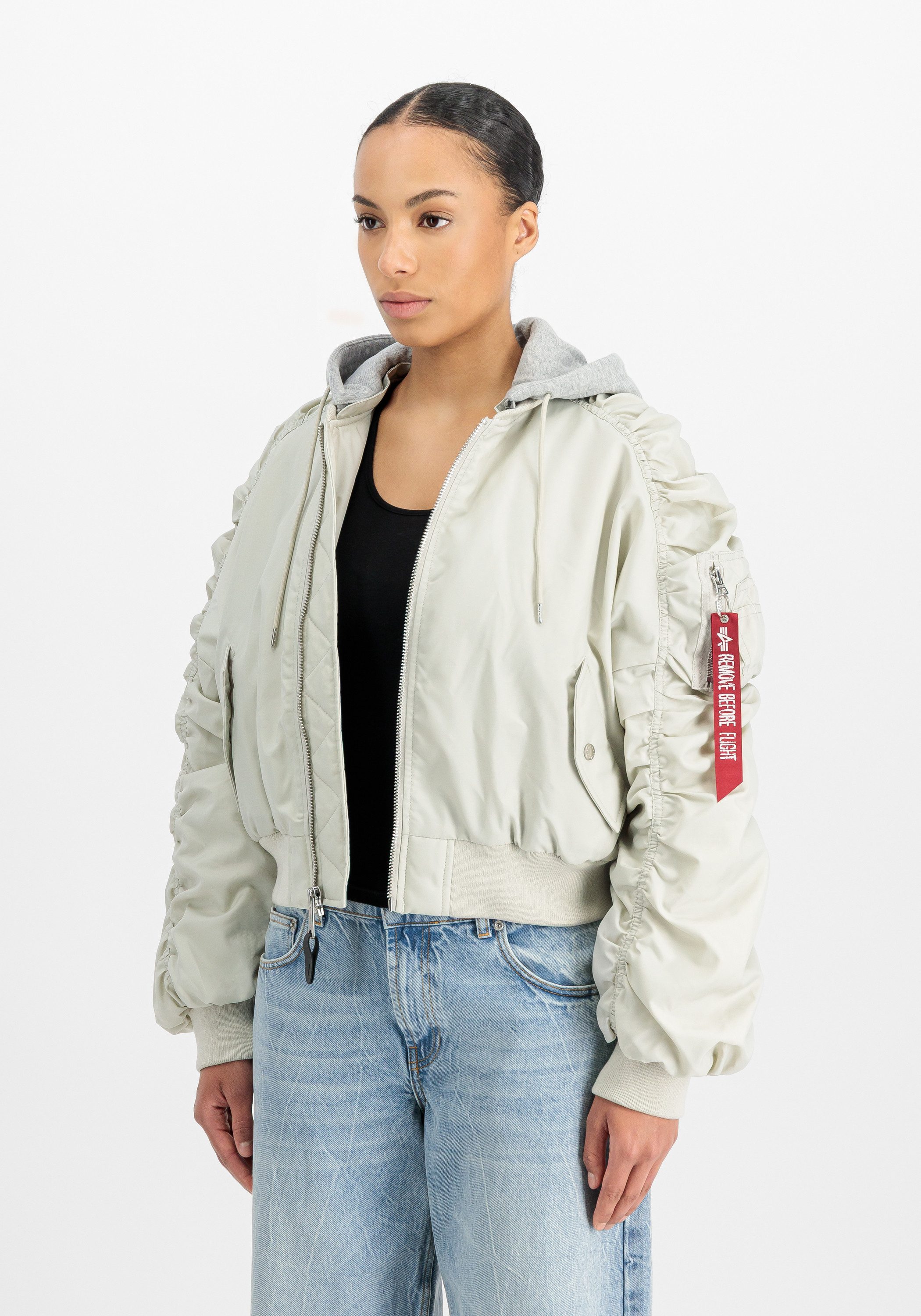 Alpha Industries Bomberjacke Short Hooded Bomber Light W