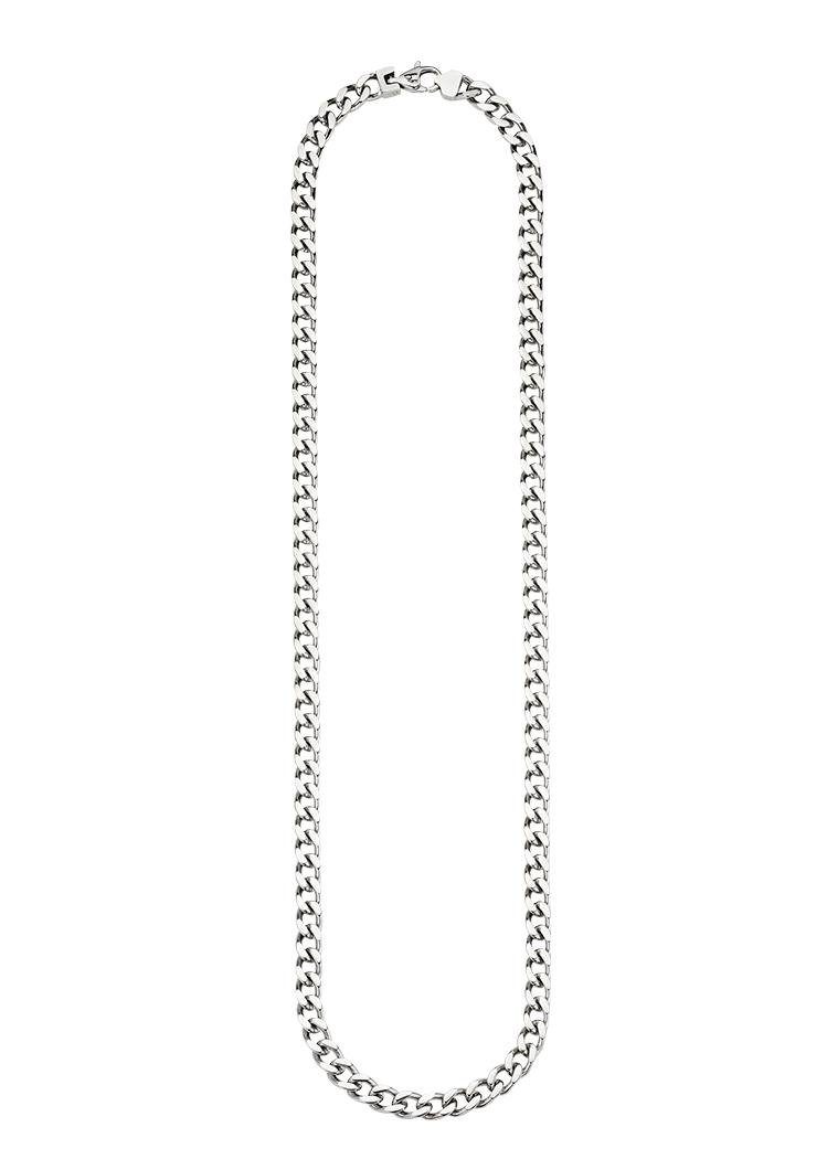 Bruno Banani Edelstahlkette Schmuck Geschenk Halskette Panzerkette Silber