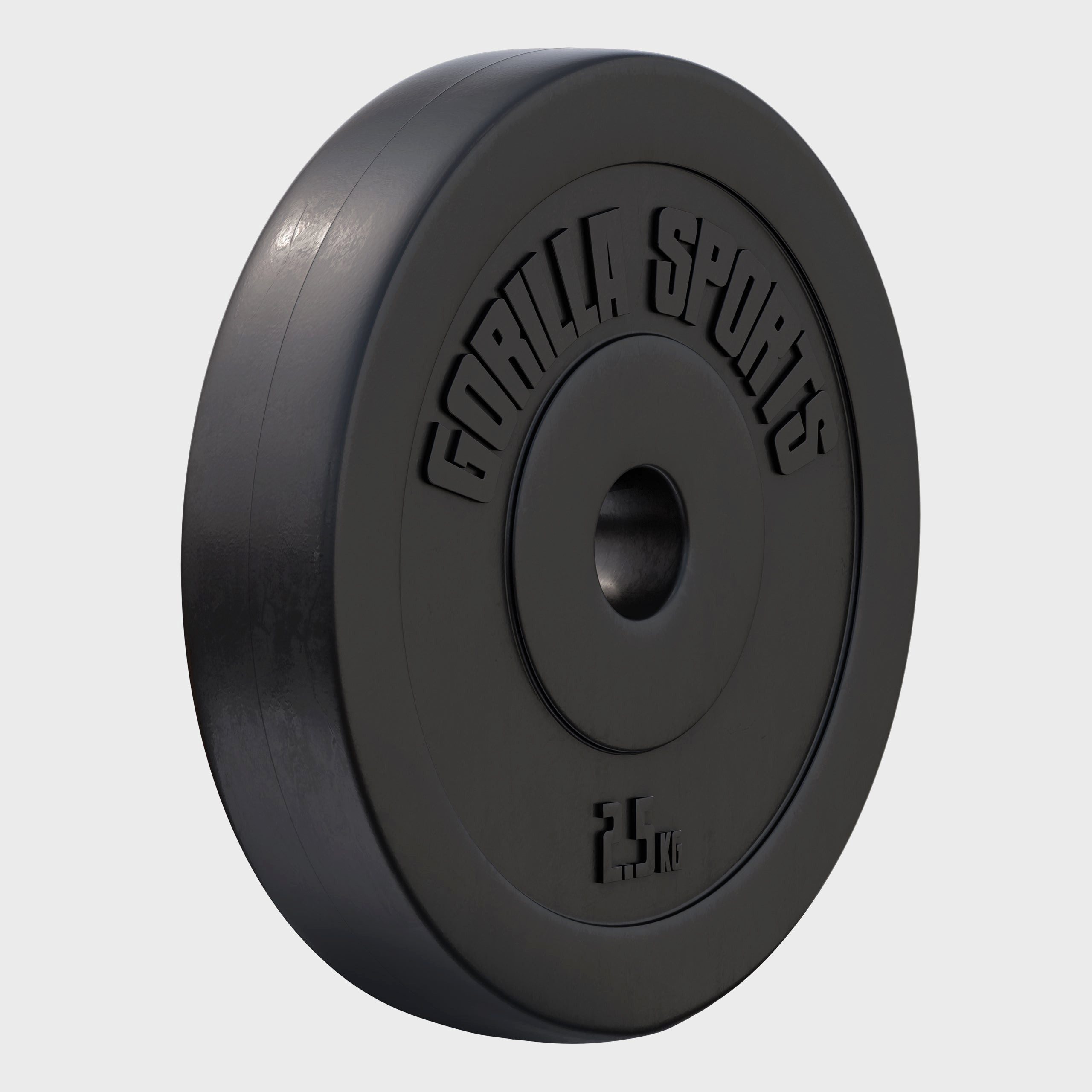GORILLA SPORTS Hantelscheibe Hantelscheibe 30/31 mm Kunststoff 1,25-15 KG, 2.5 kg