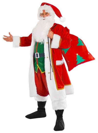 Metamorph Kostüm Fröhlicher Weihnachtsmann, Komplettes Kostüm inkl. Sack für professionelle Weihnachtsmänner
